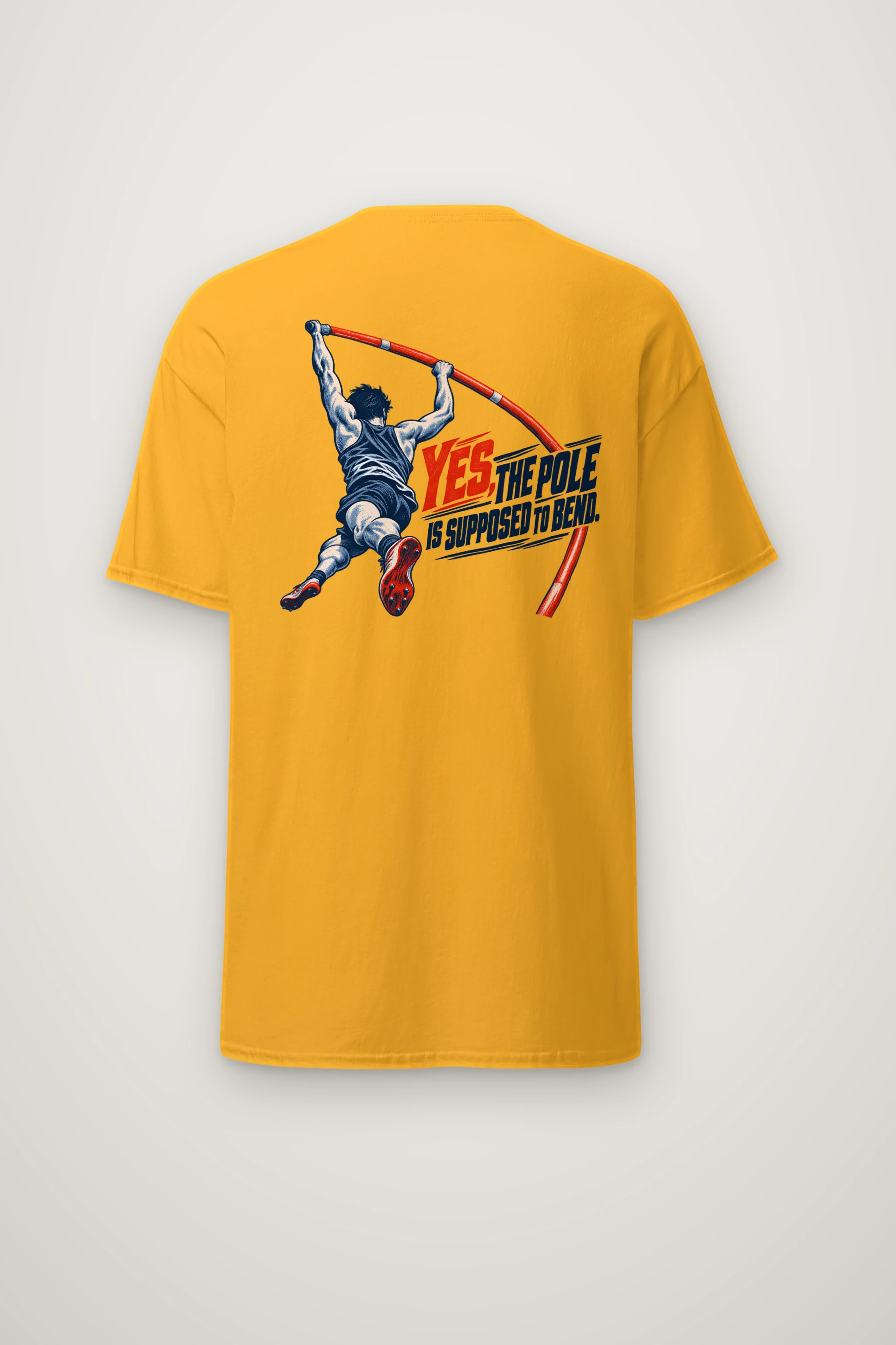 "Yes, the Pole Is Supposed to Bend" Heavyweight Unisex Crewneck T-shirt