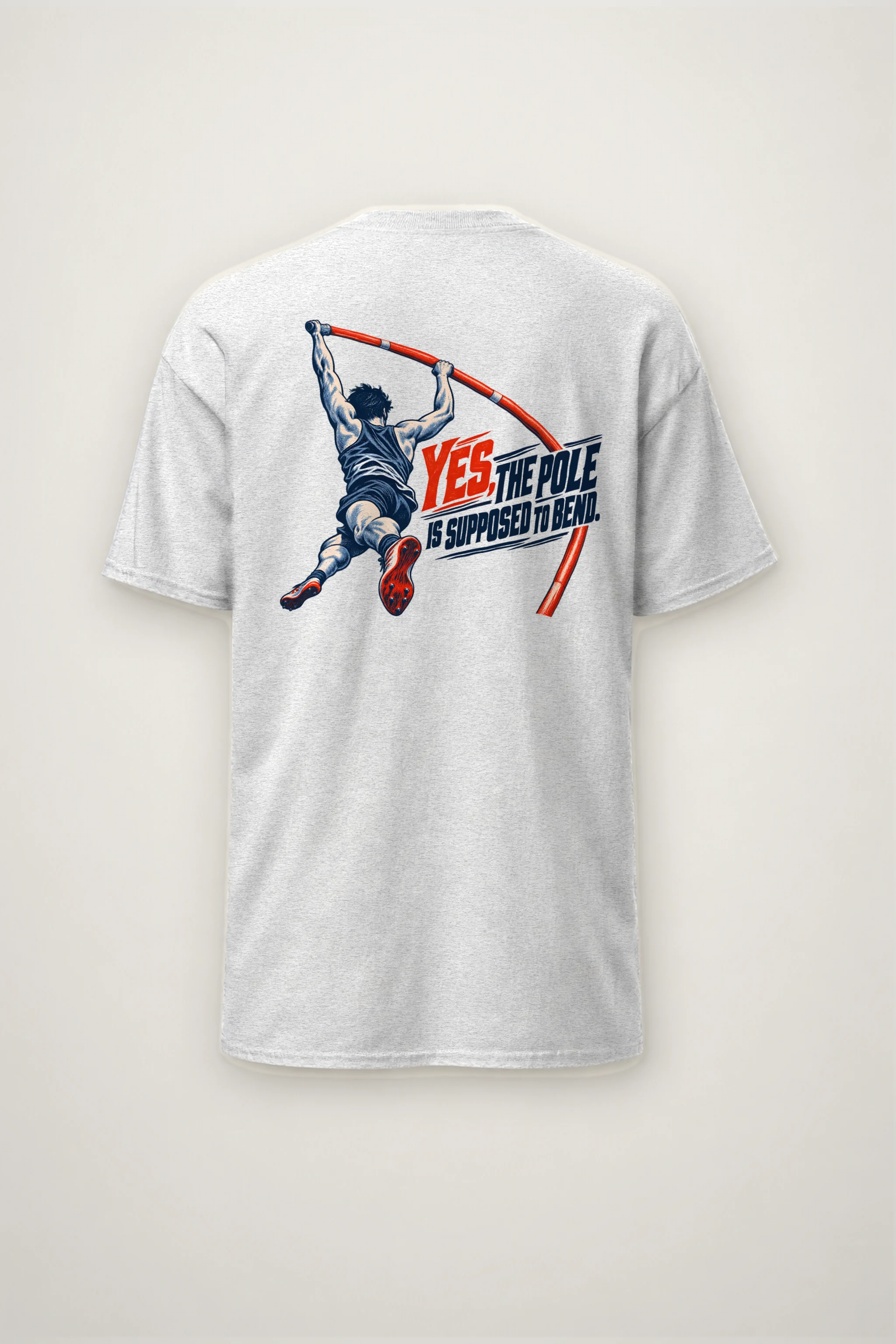 "Yes, the Pole Is Supposed to Bend" Heavyweight Unisex Crewneck T-shirt