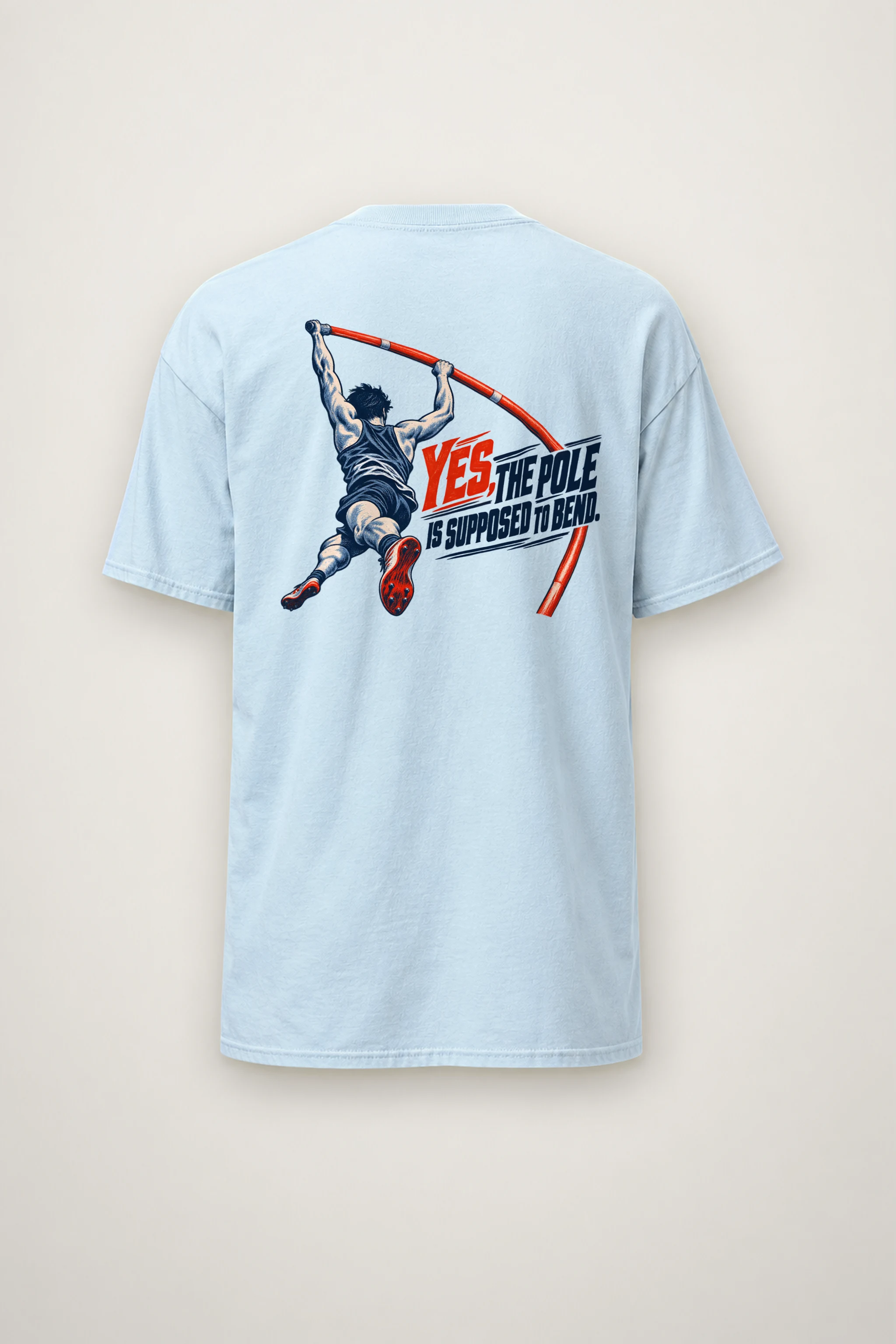 "Yes, the Pole Is Supposed to Bend" Heavyweight Unisex Crewneck T-shirt