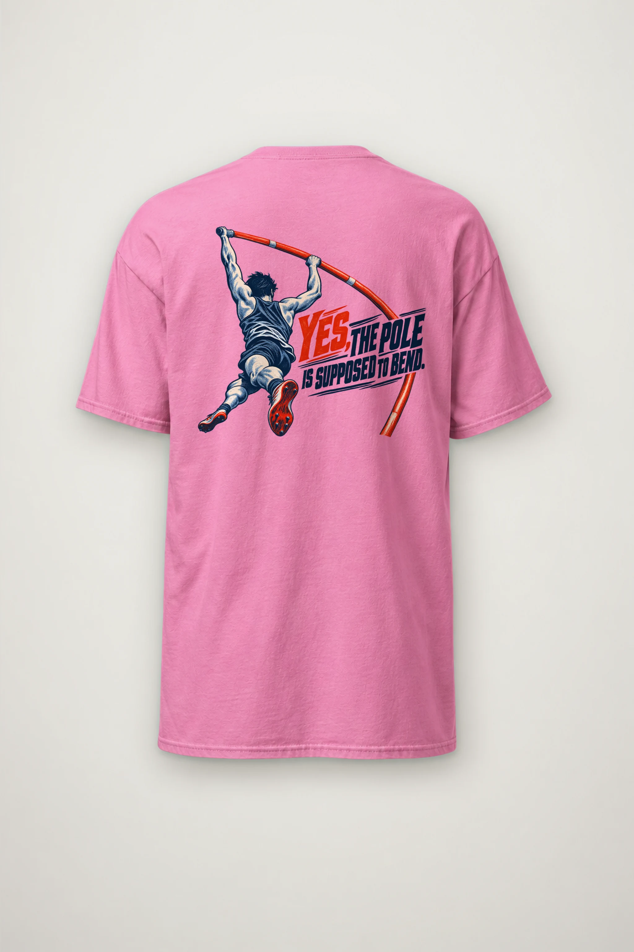 "Yes, the Pole Is Supposed to Bend" Heavyweight Unisex Crewneck T-shirt