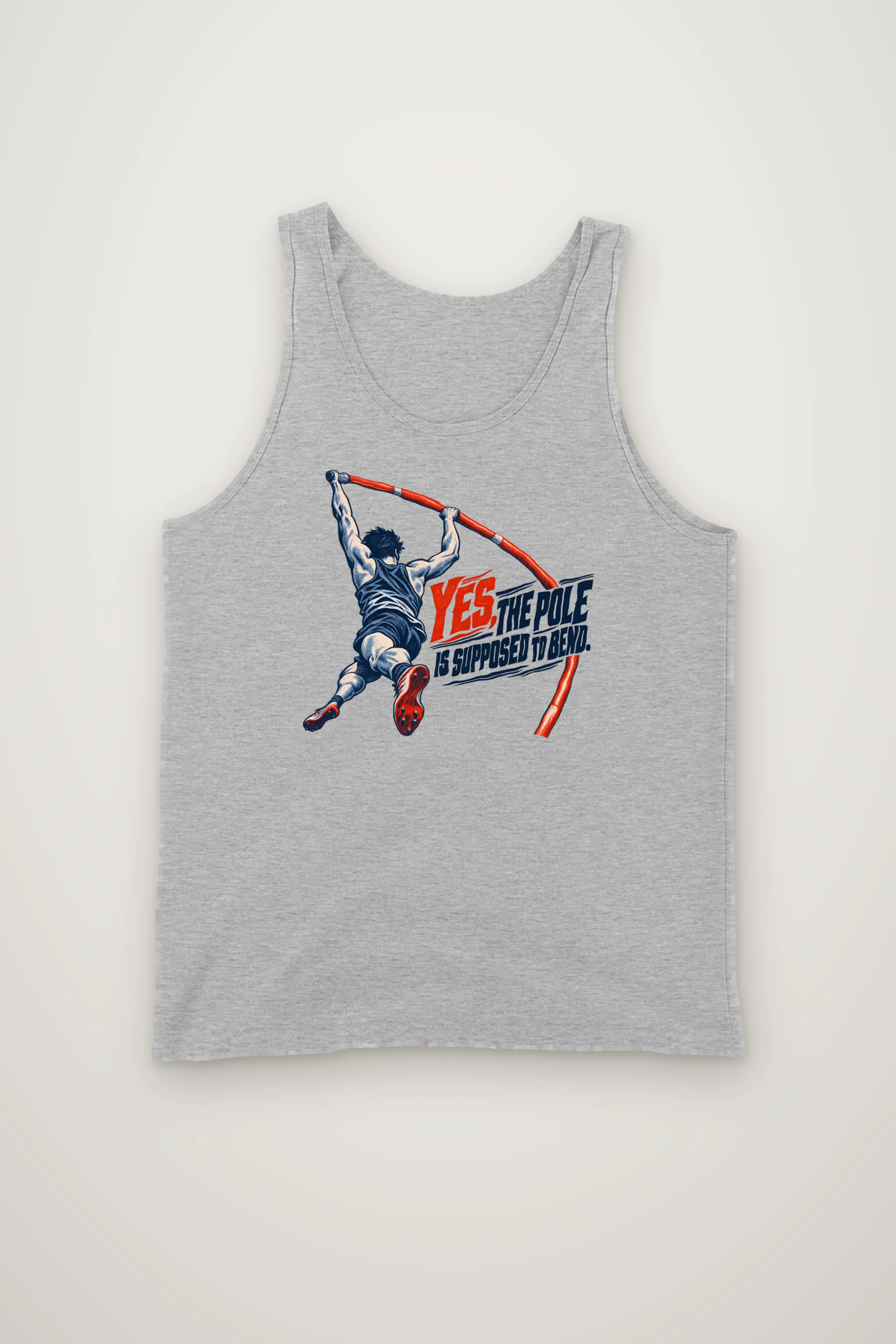 "Yes, The Pole Is Supposed to Bend" Unisex Jersey Tank