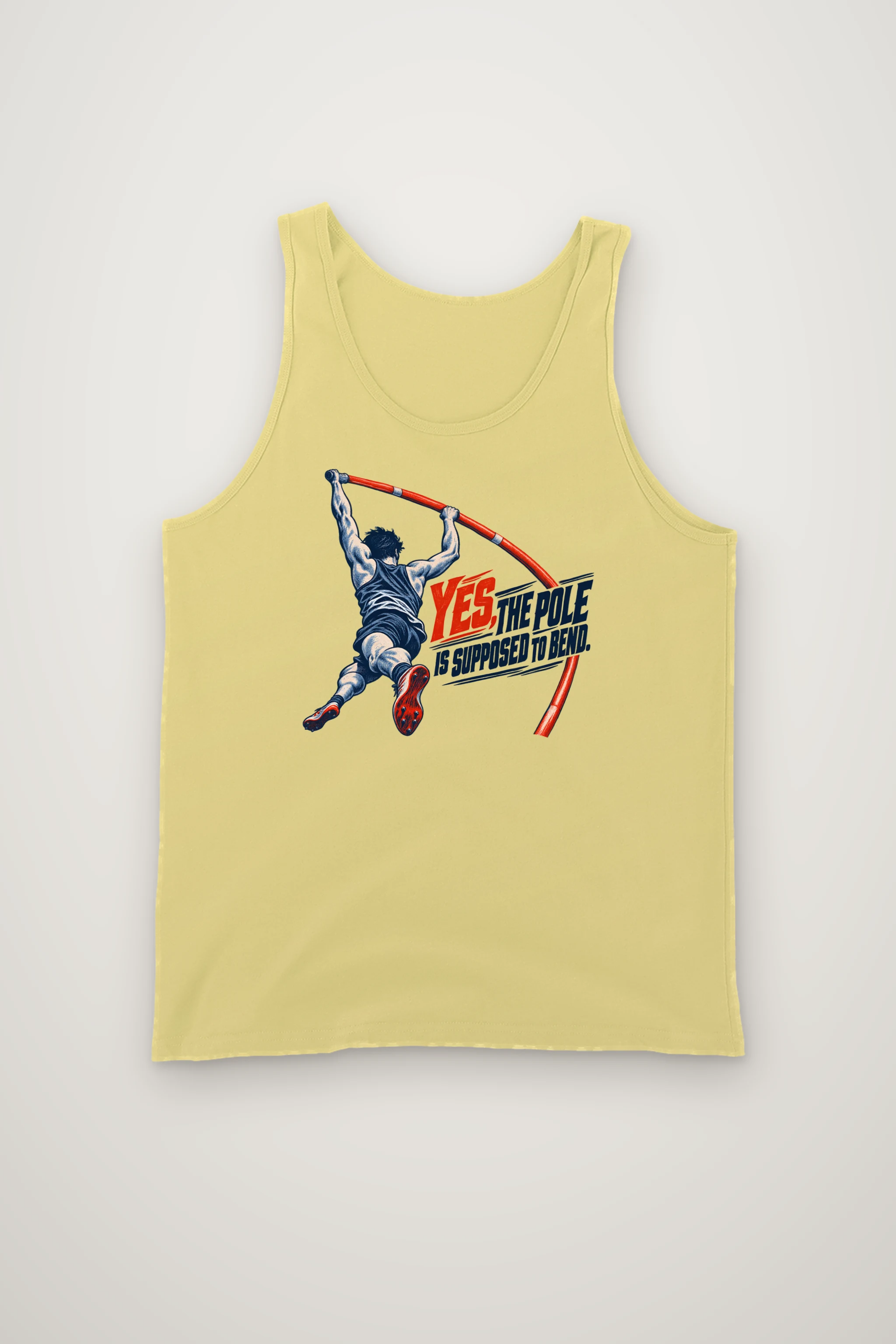 "Yes, The Pole Is Supposed to Bend" Unisex Jersey Tank