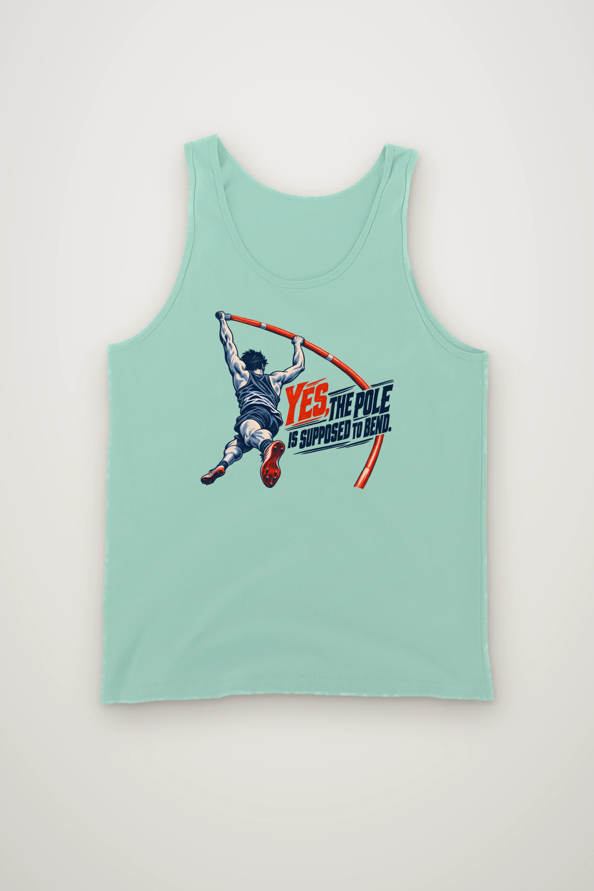 "Yes, The Pole Is Supposed to Bend" Unisex Jersey Tank