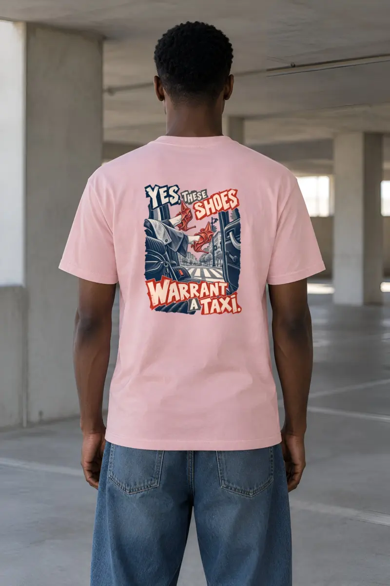 “Yes, These Shoes Warrant a Taxi” Heavyweight Unisex Crewneck T-shirt