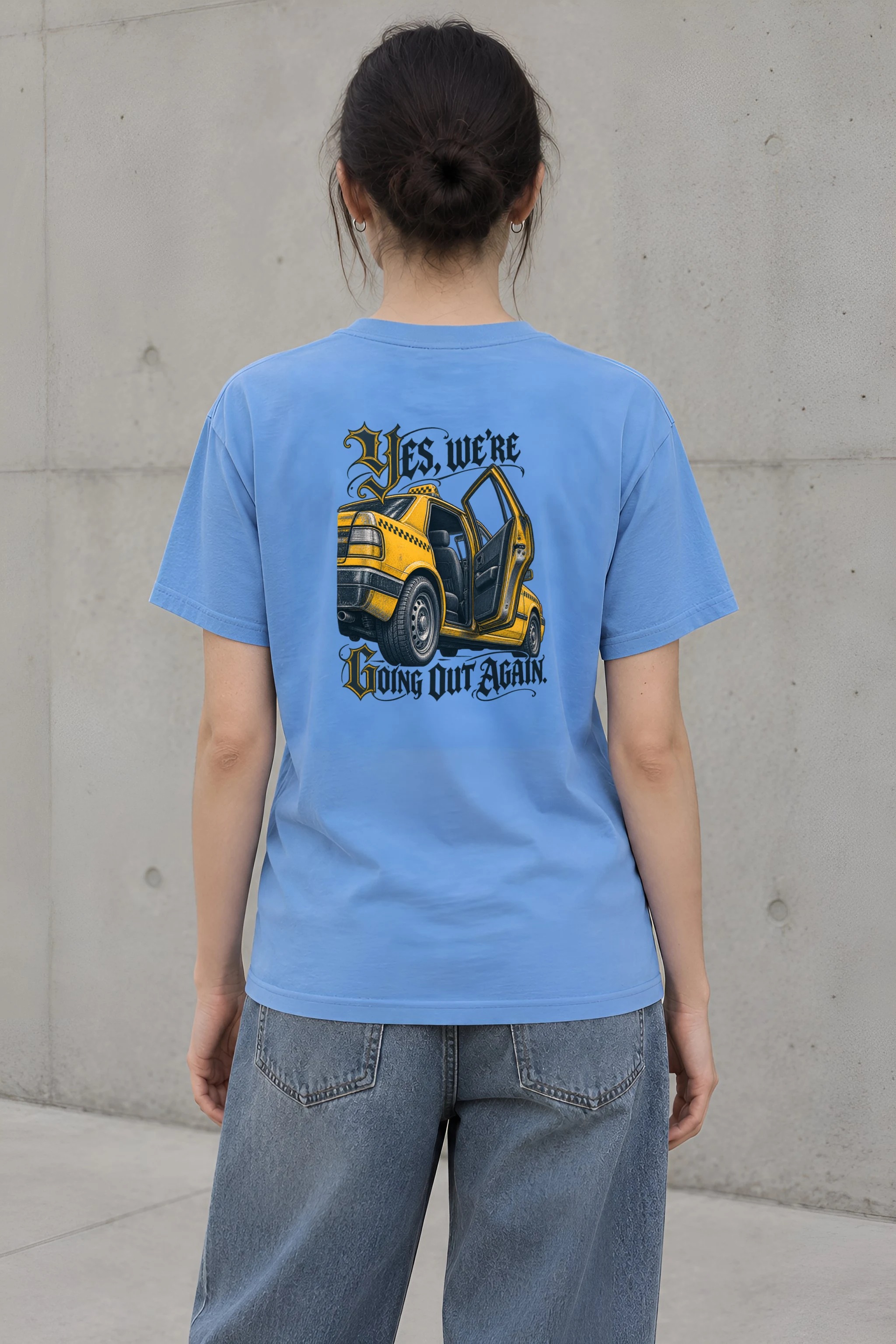 "Yes, We're Going Out Again" Heavyweight Unisex Crewneck T-shirt