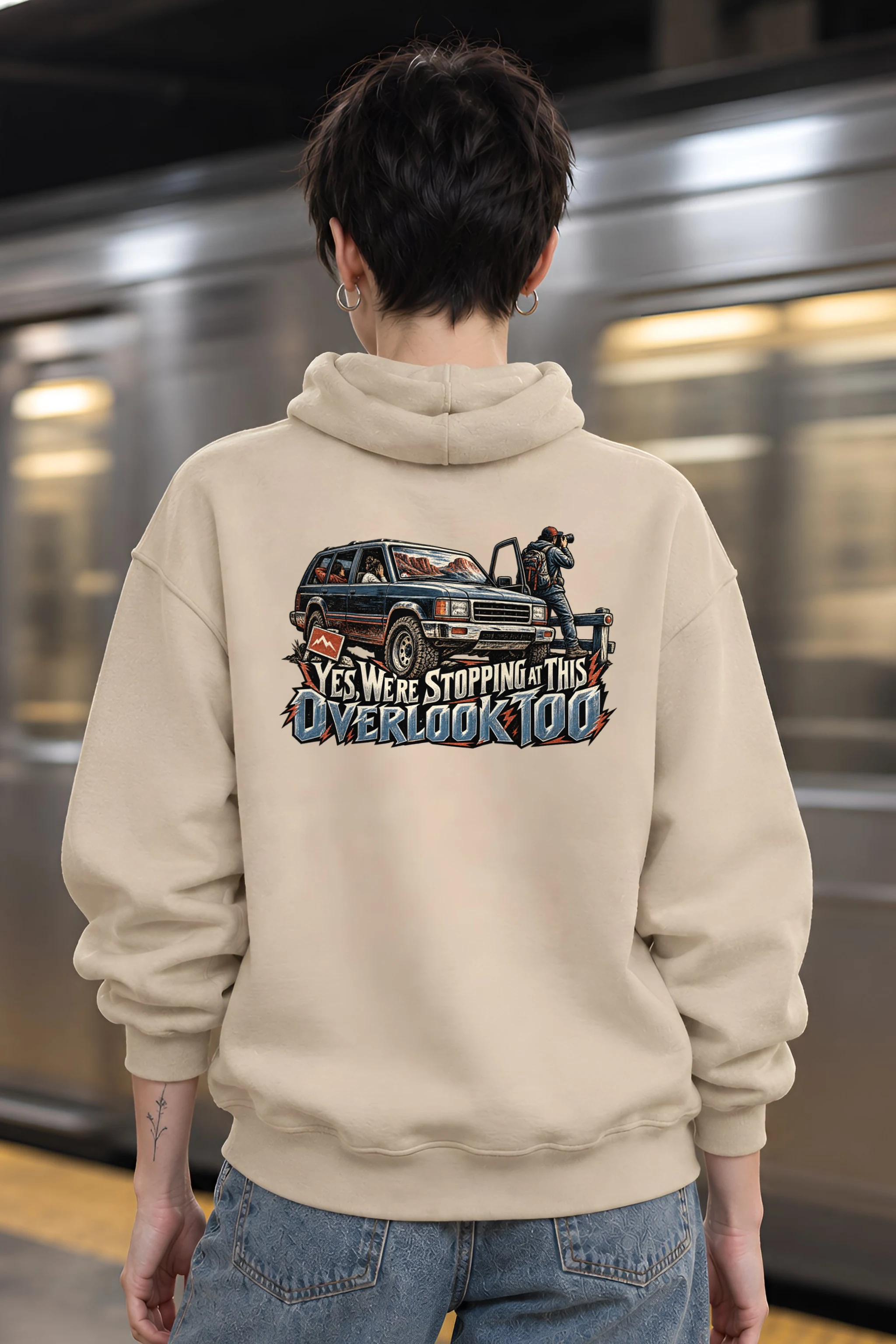 "Yes, We're Stopping at This Overlook Too" Heavy Blend Unisex Pullover Hoodie