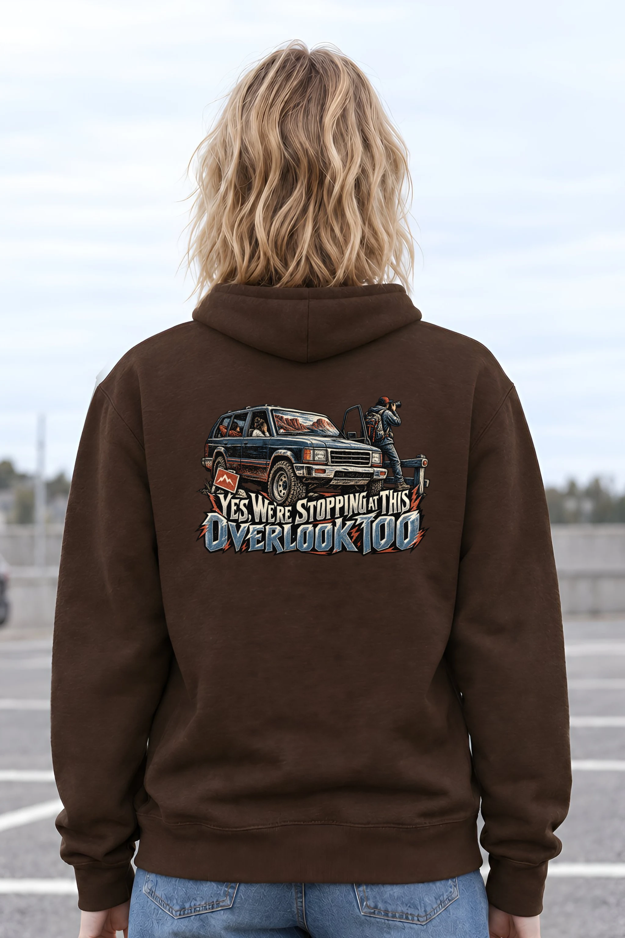 "Yes, We're Stopping at This Overlook Too" Heavy Blend Unisex Pullover Hoodie