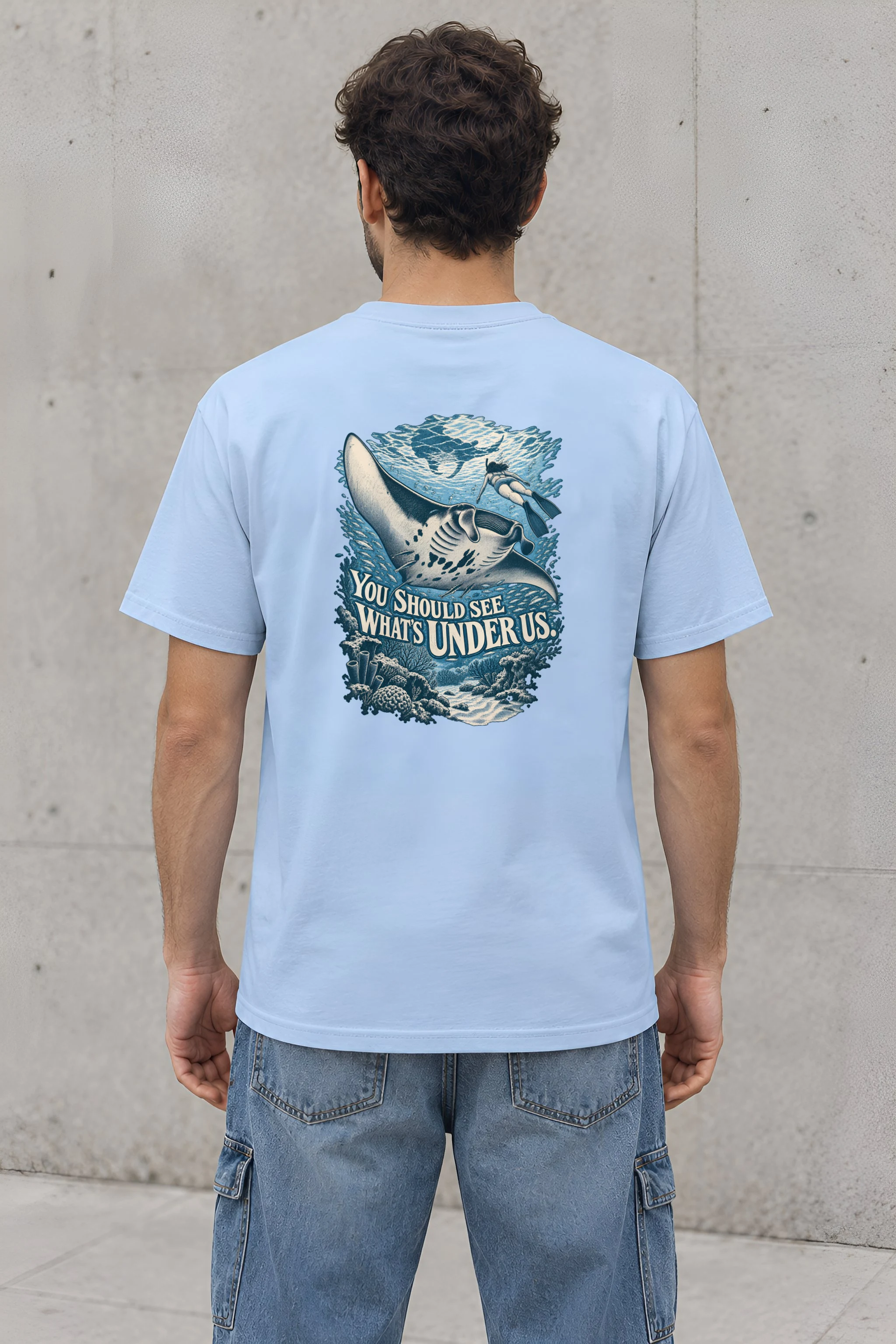 "You Should See What's Under Us" Heavyweight Unisex Crewneck T-shirt
