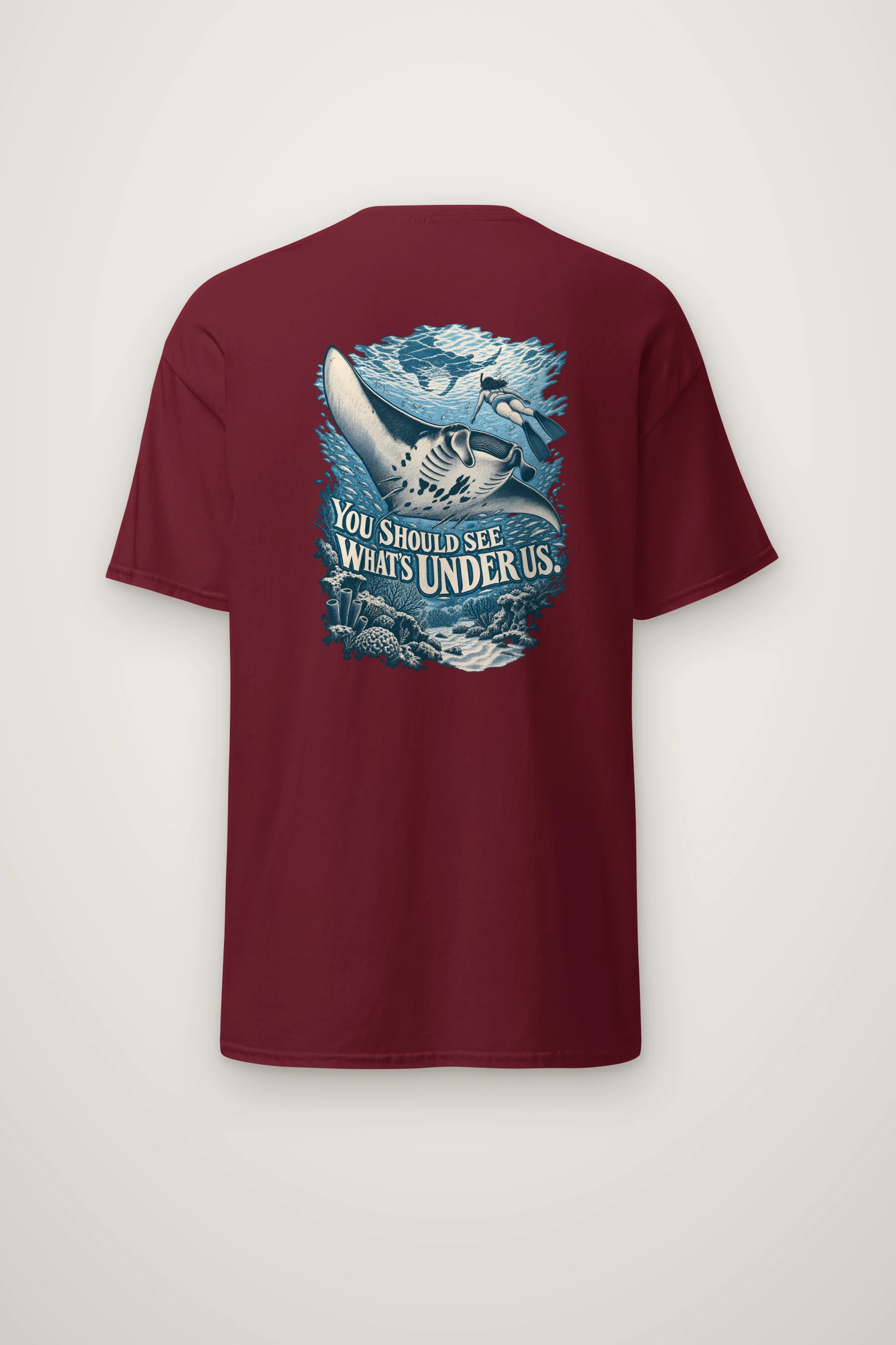 "You Should See What's Under Us" Heavyweight Unisex Crewneck T-shirt