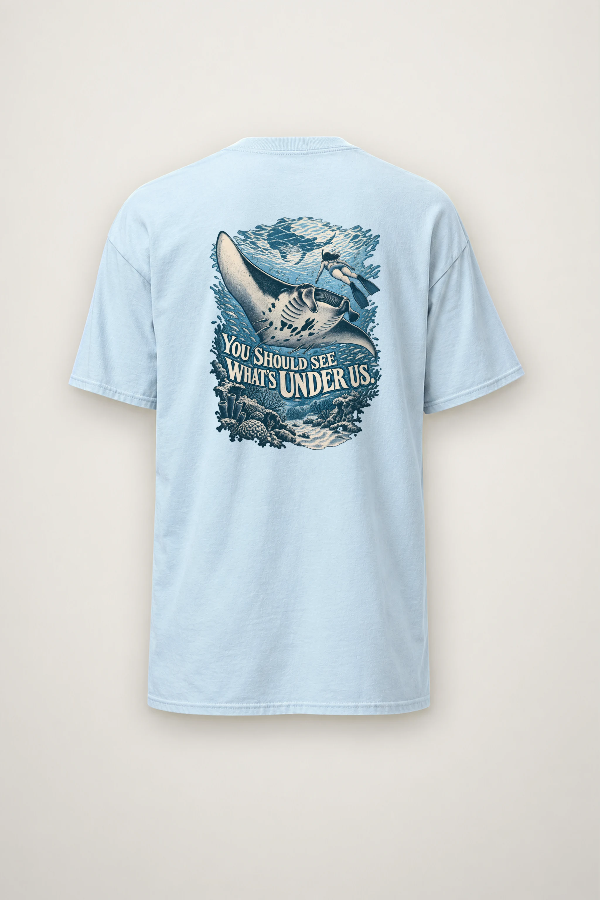 "You Should See What's Under Us" Heavyweight Unisex Crewneck T-shirt