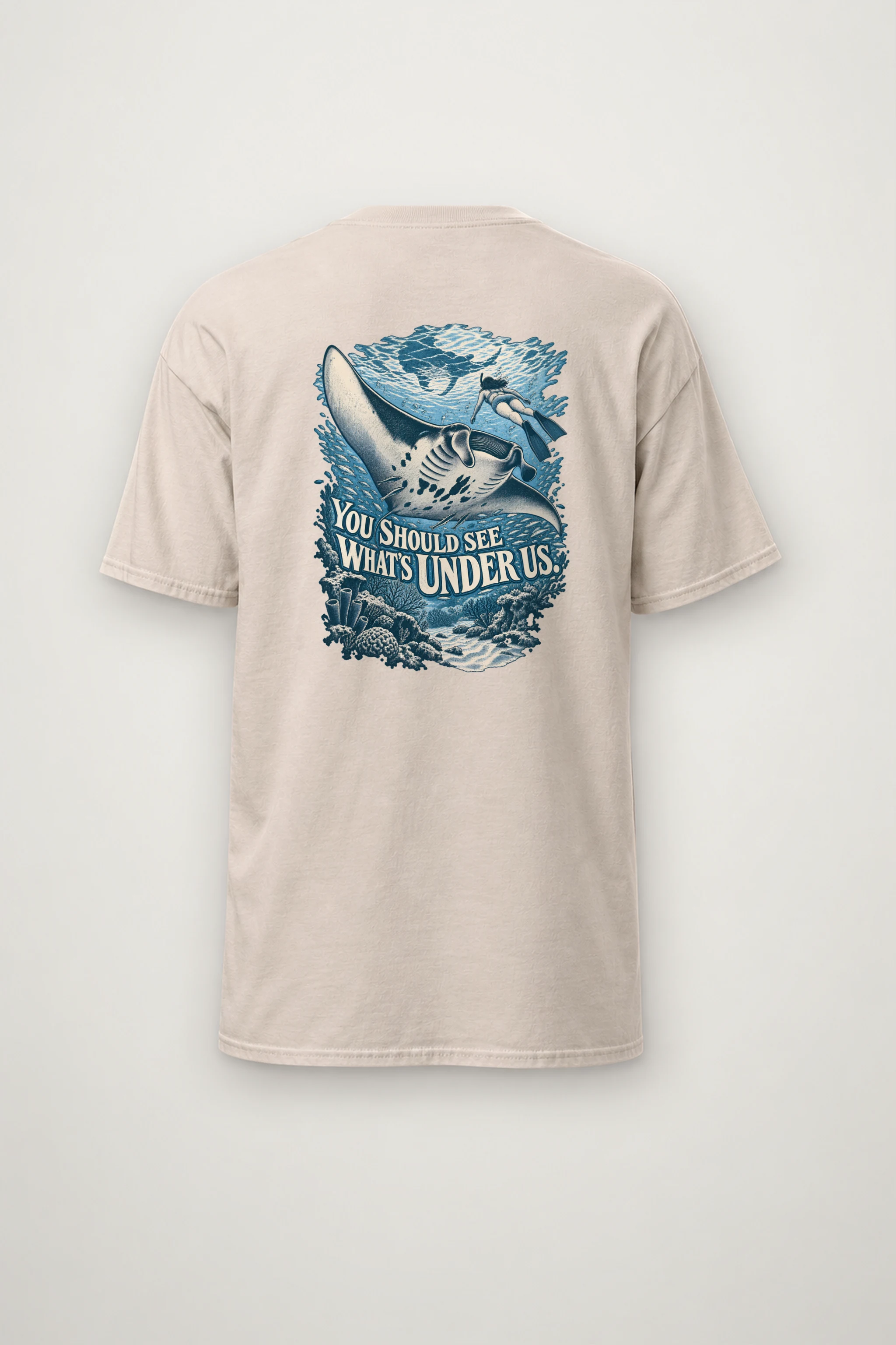 "You Should See What's Under Us" Heavyweight Unisex Crewneck T-shirt