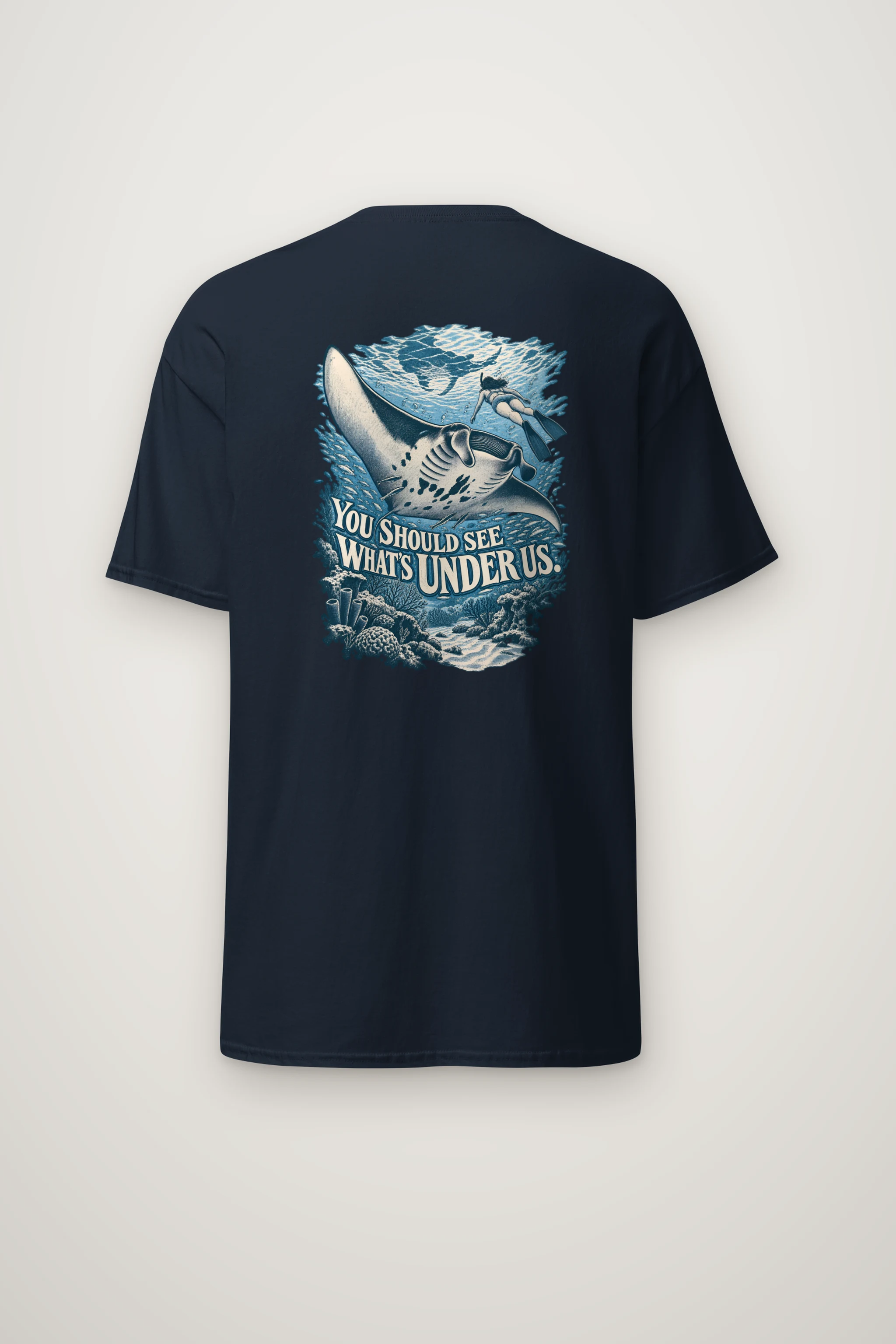 "You Should See What's Under Us" Heavyweight Unisex Crewneck T-shirt