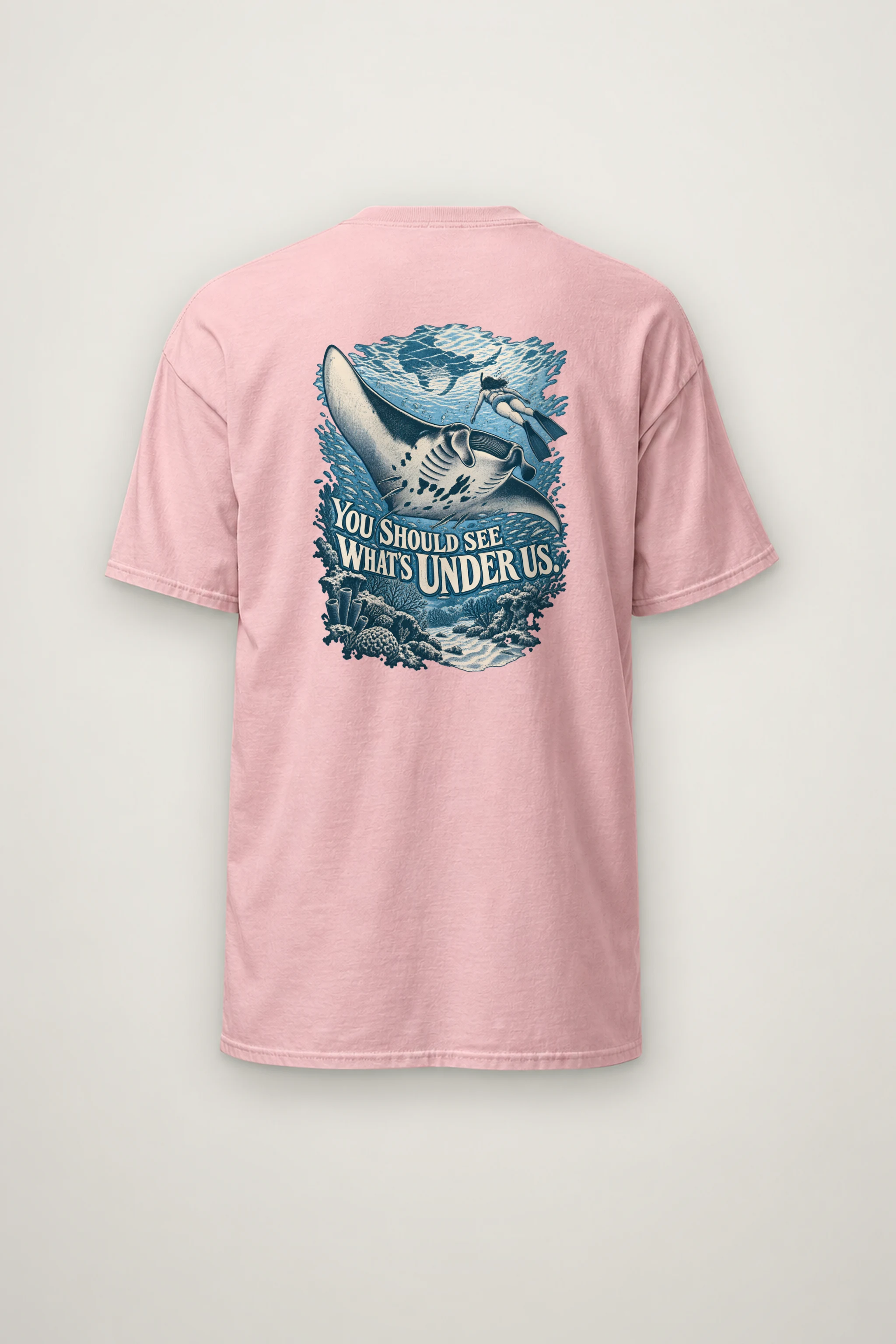 "You Should See What's Under Us" Heavyweight Unisex Crewneck T-shirt
