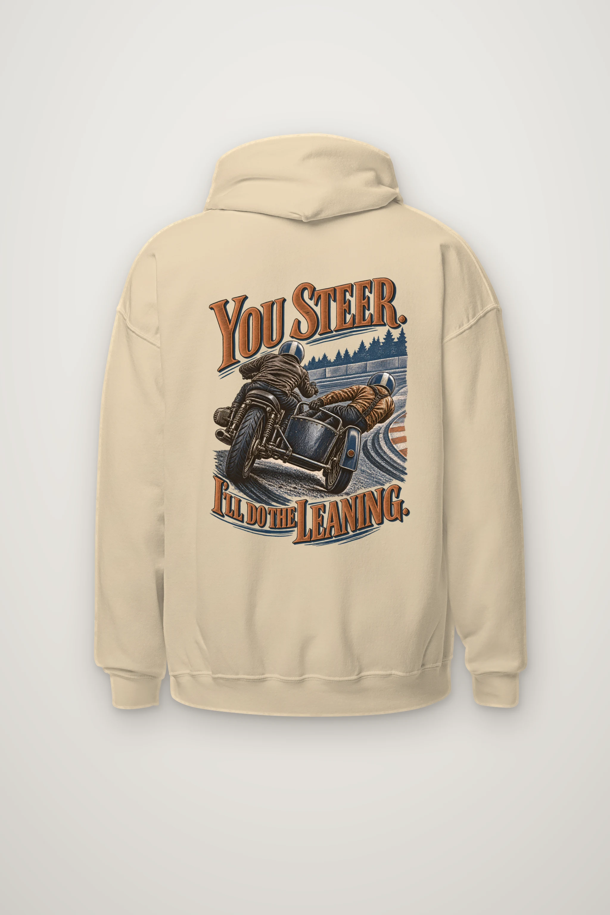 "You Steer I'll Do The Leaning" Heavy Blend Unisex Pullover Hoodie