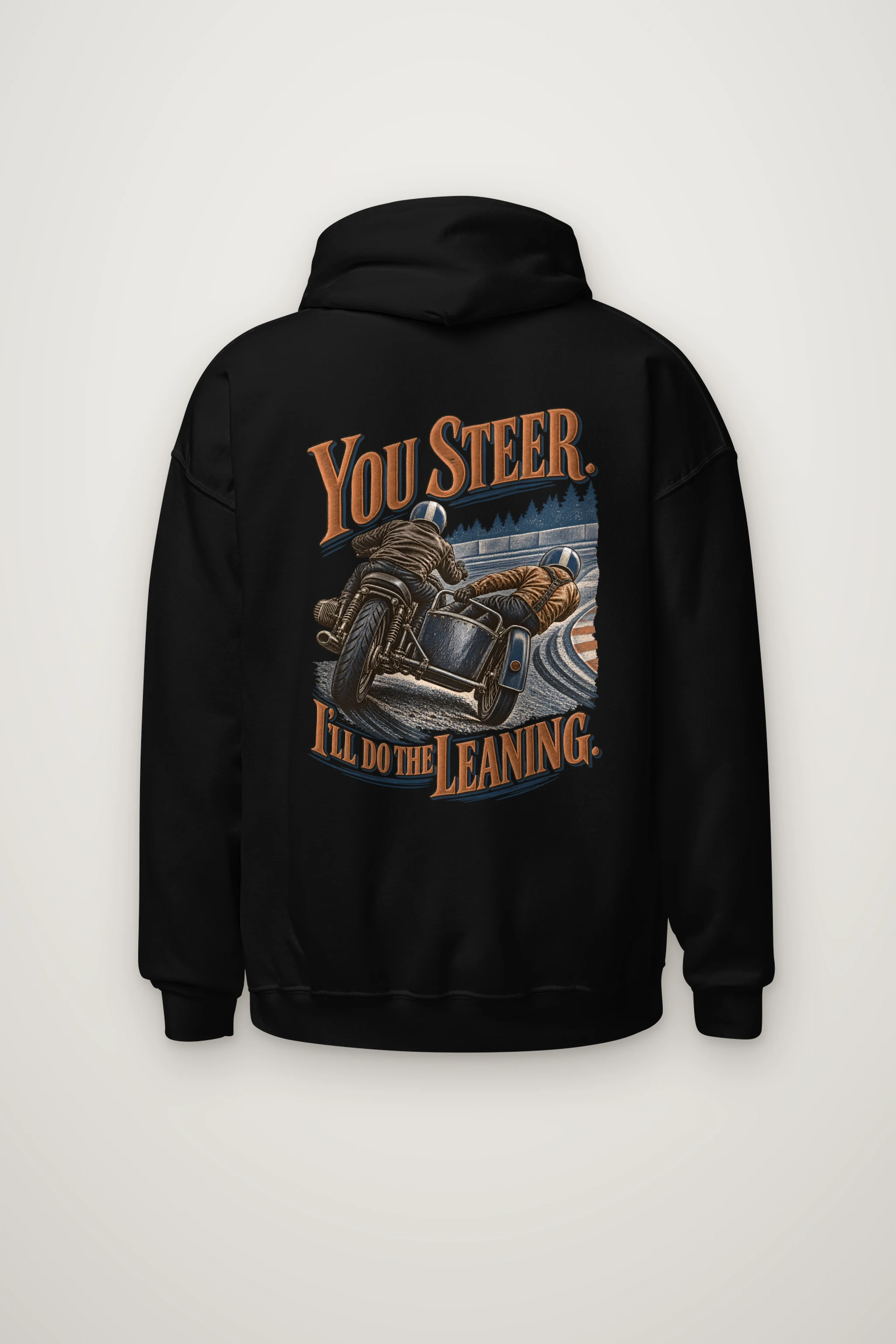 "You Steer I'll Do The Leaning" Heavy Blend Unisex Pullover Hoodie
