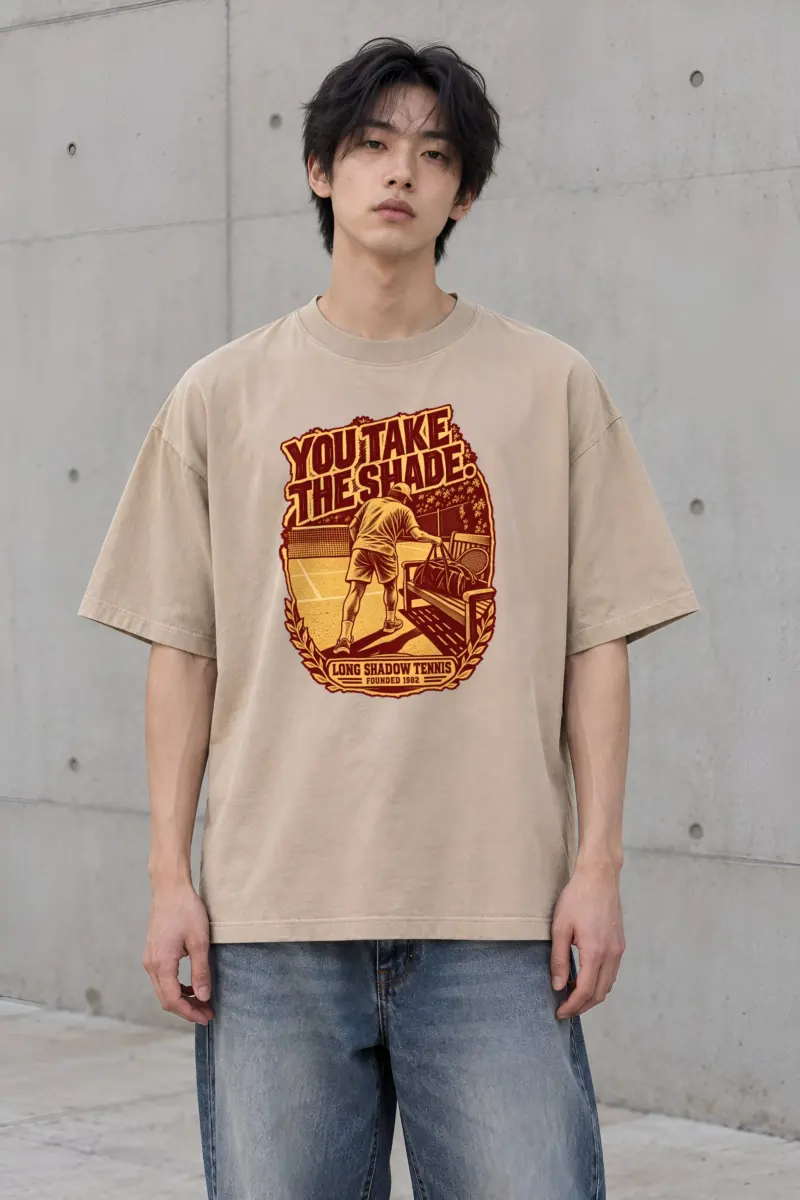 "You Take the Shade" Men's Oversized Heavyweight Crewneck T-Shirt