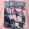 "You Watching? I Learned a Trick" Heavyweight Unisex Crewneck T-shirt