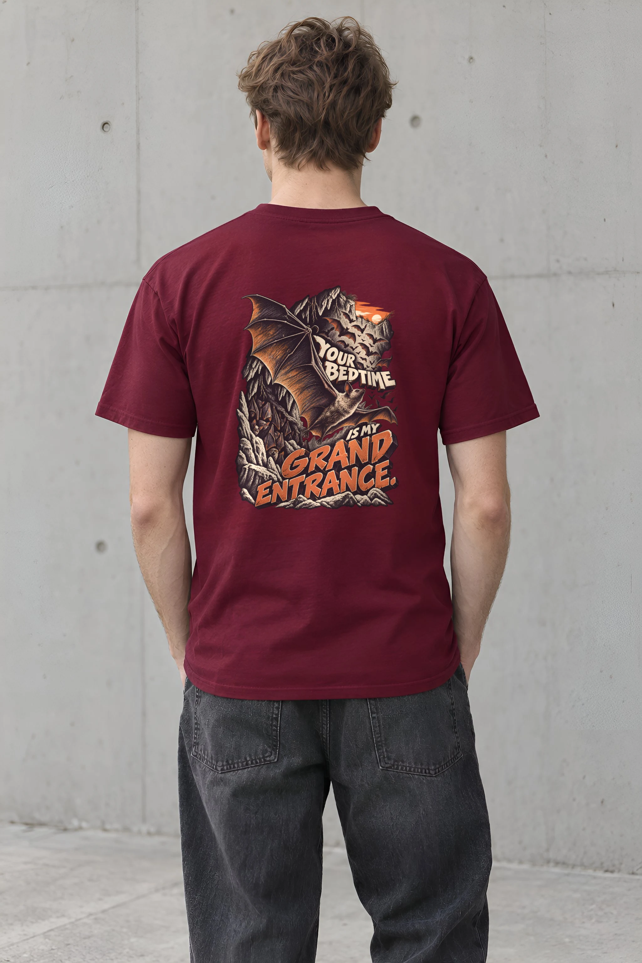 "Your Bedtime Is My Grand Entrance" Heavyweight Unisex Crewneck T-shirt
