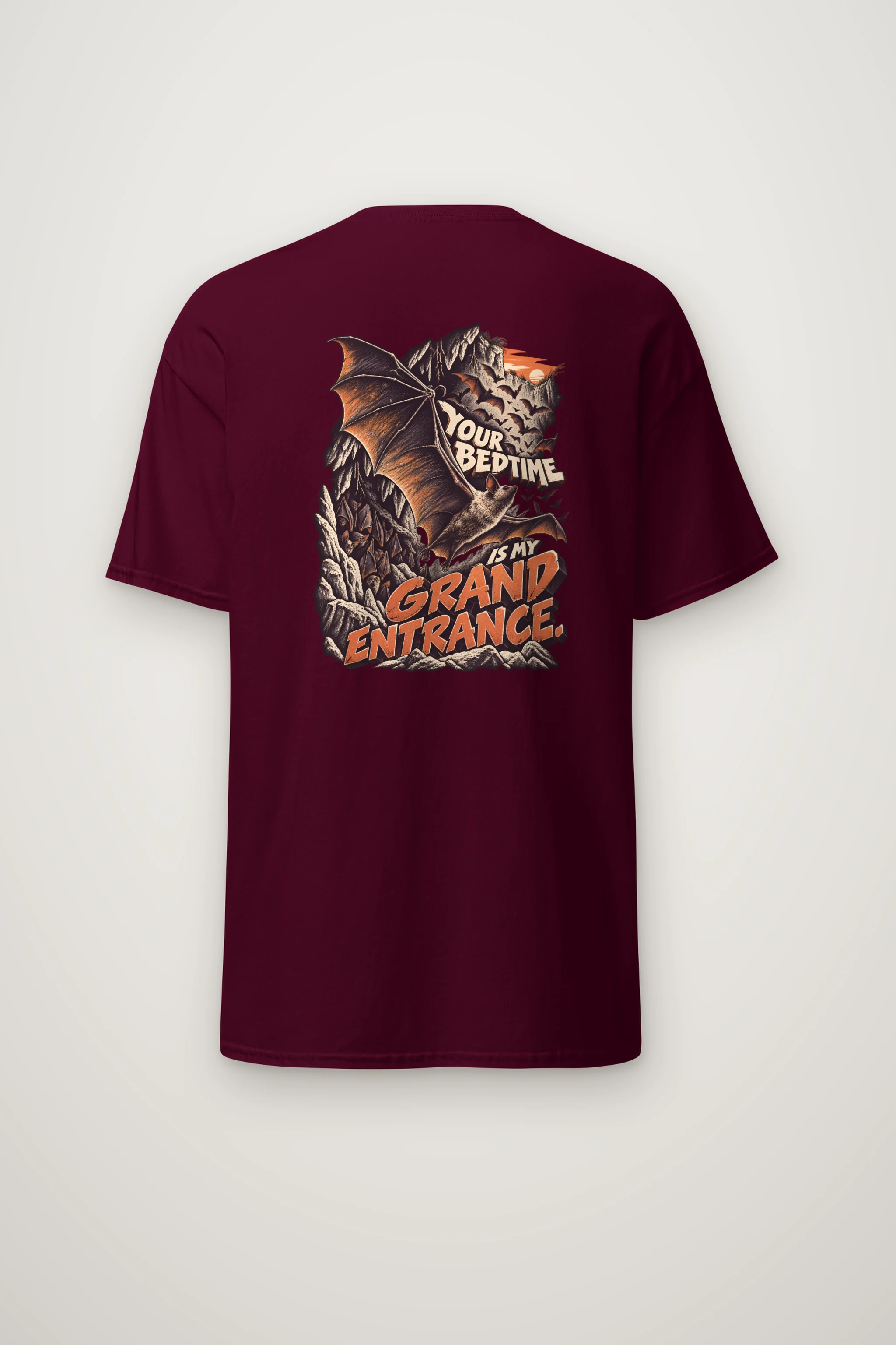 "Your Bedtime Is My Grand Entrance" Heavyweight Unisex Crewneck T-shirt