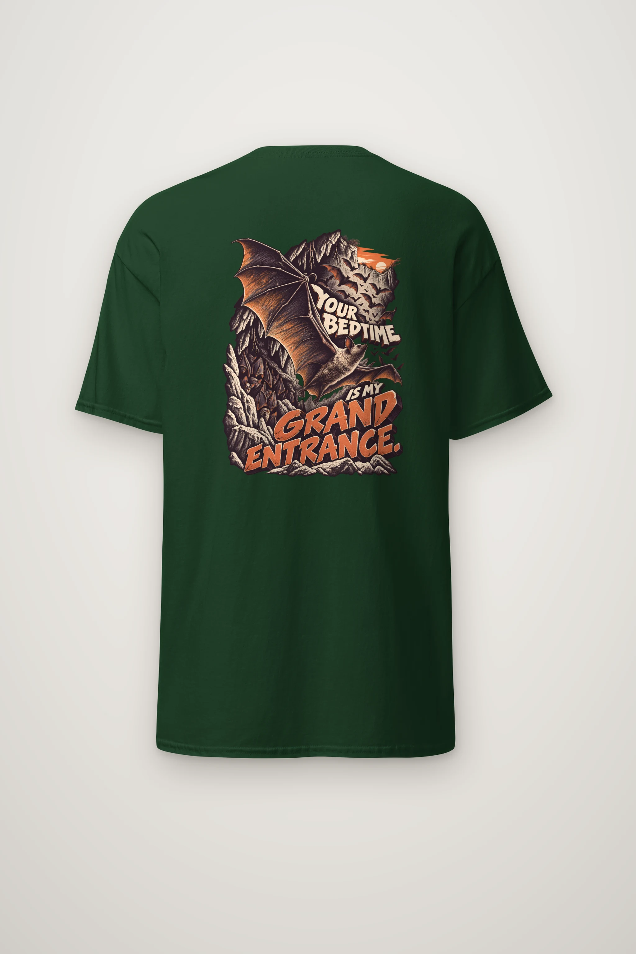 "Your Bedtime Is My Grand Entrance" Heavyweight Unisex Crewneck T-shirt