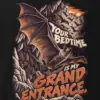 "Your Bedtime Is My Grand Entrance" Men's Oversized Heavyweight Crewneck T-Shirt