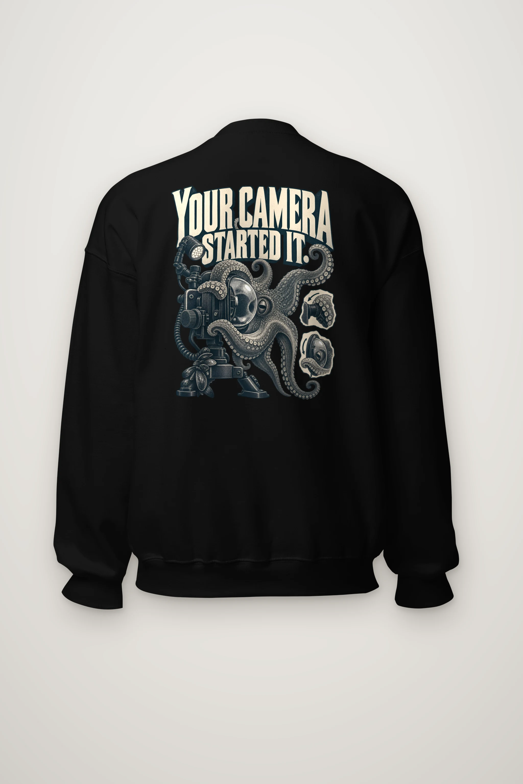 "Your Camera Started It" Heavy Blend Unisex Crewneck Sweatshirt