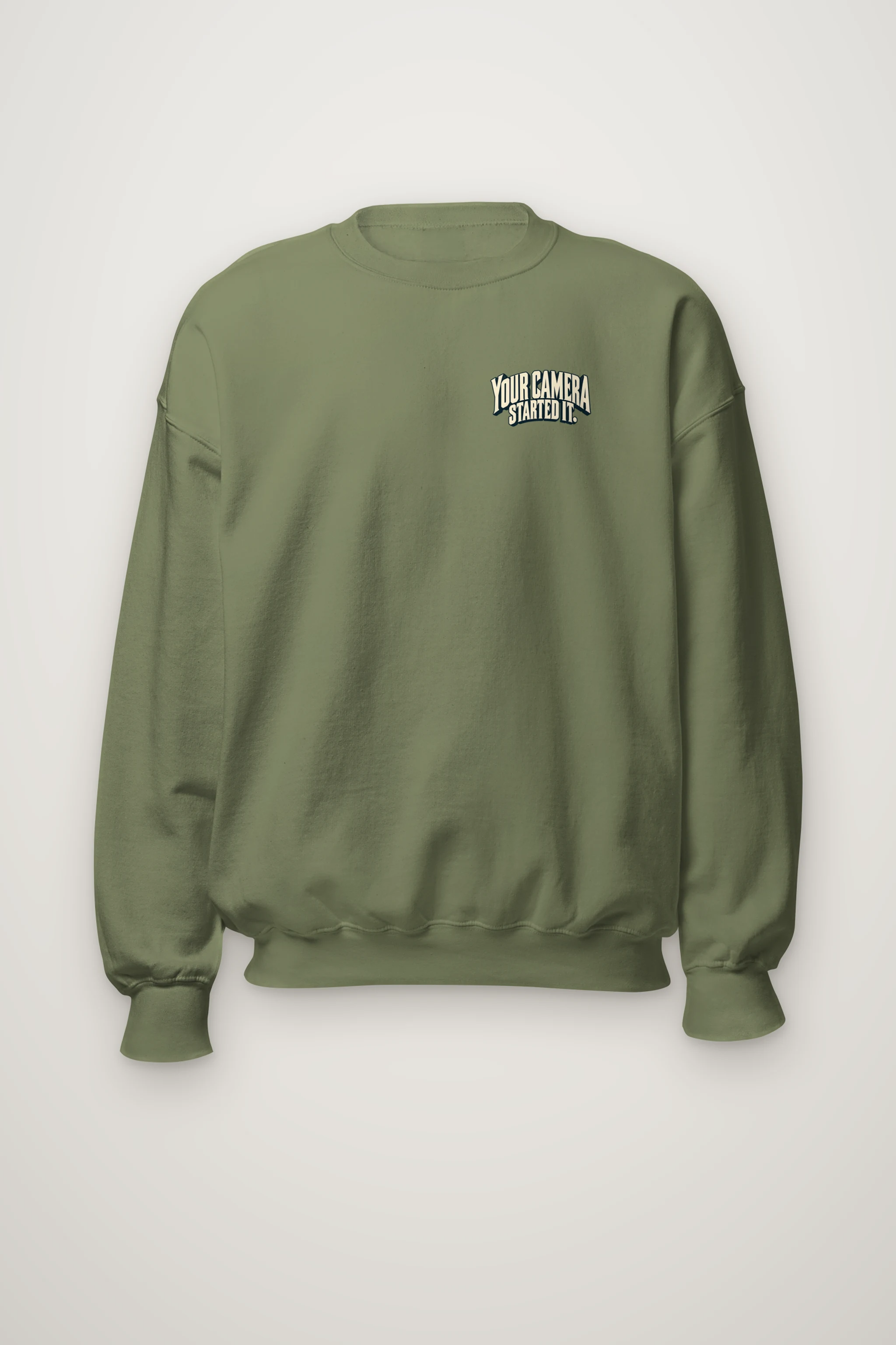 "Your Camera Started It" Heavy Blend Unisex Crewneck Sweatshirt