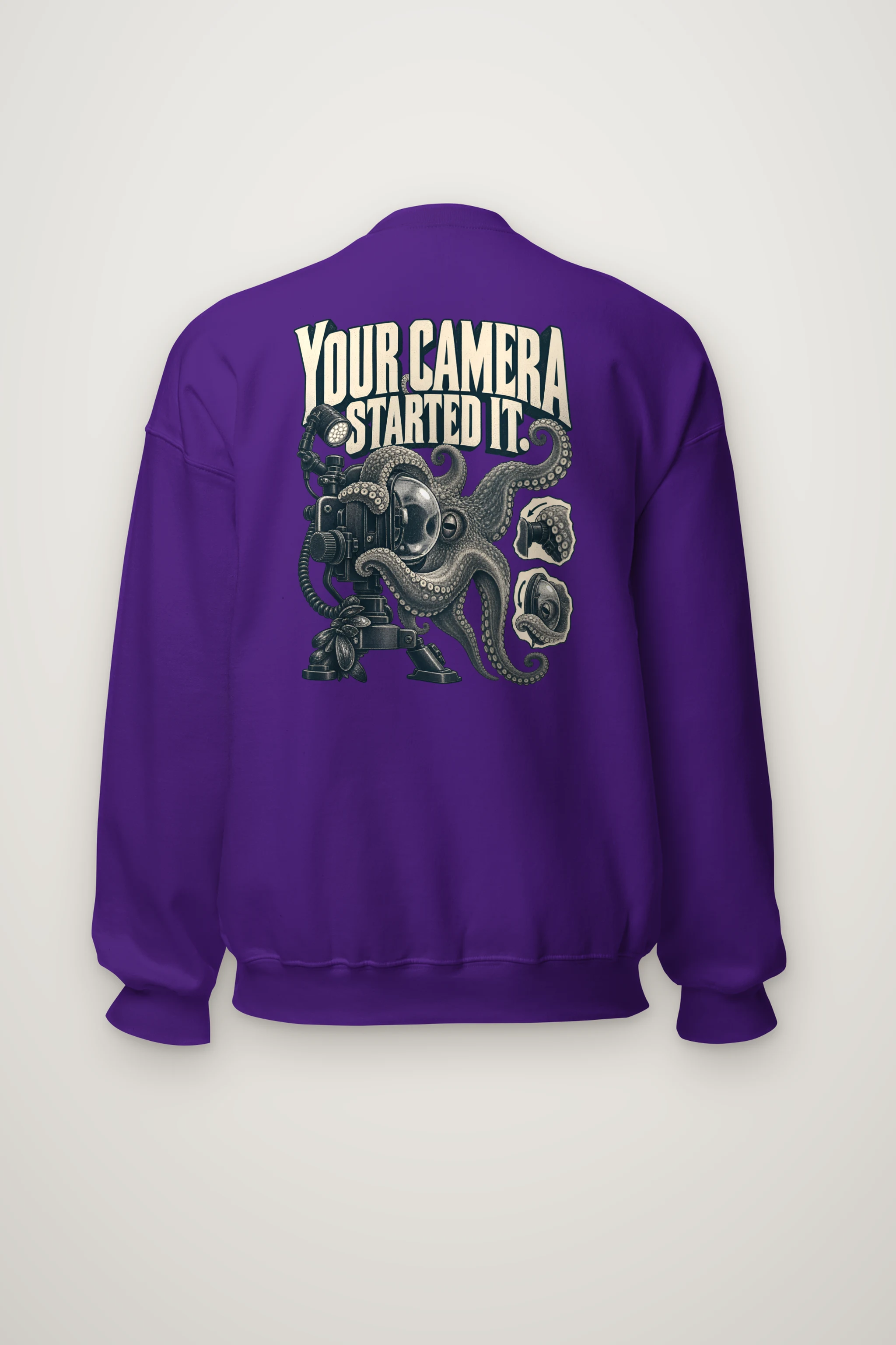 "Your Camera Started It" Heavy Blend Unisex Crewneck Sweatshirt