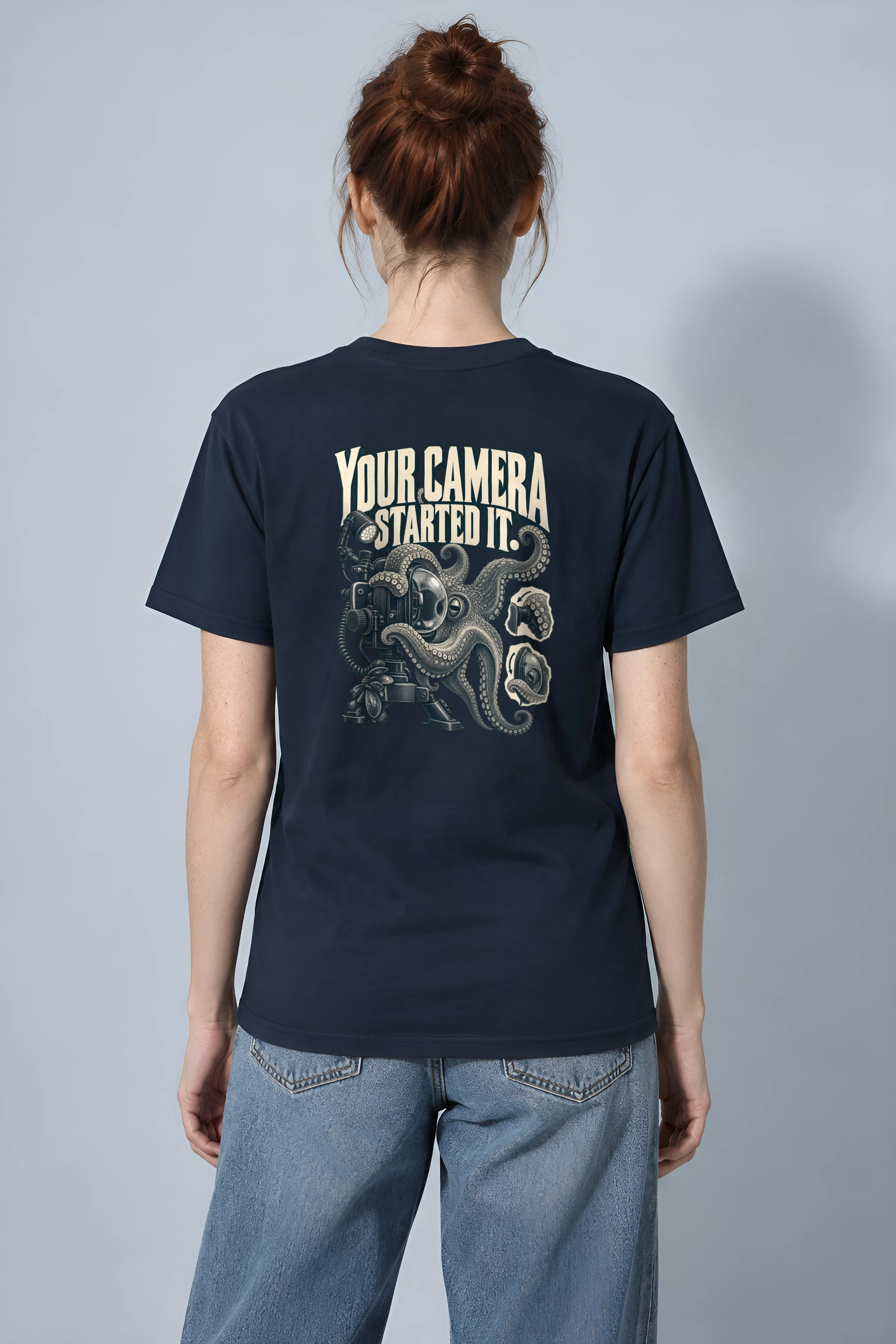 "Your Camera Started It" Heavyweight Unisex Crewneck T-shirt