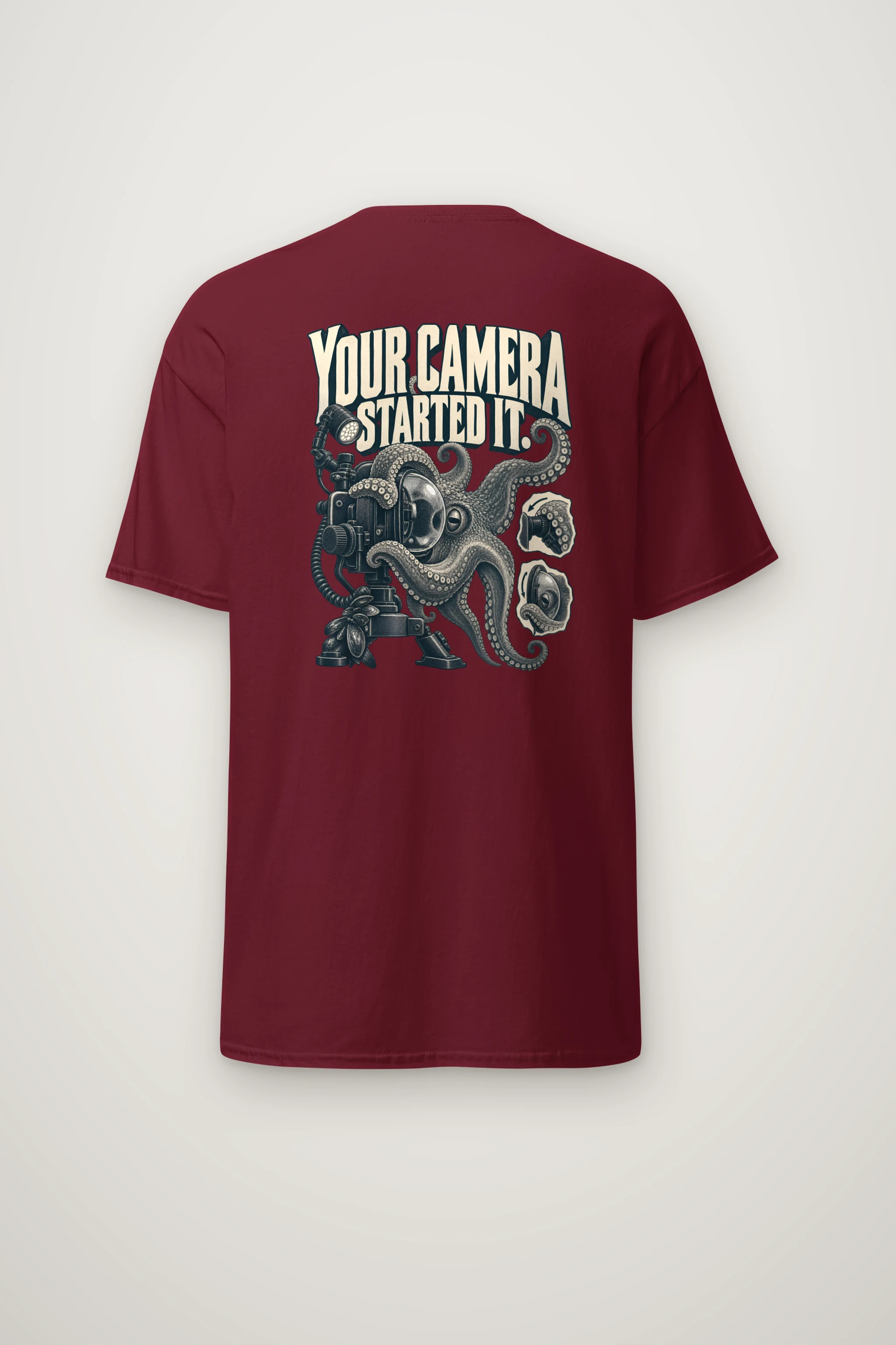 "Your Camera Started It" Heavyweight Unisex Crewneck T-shirt