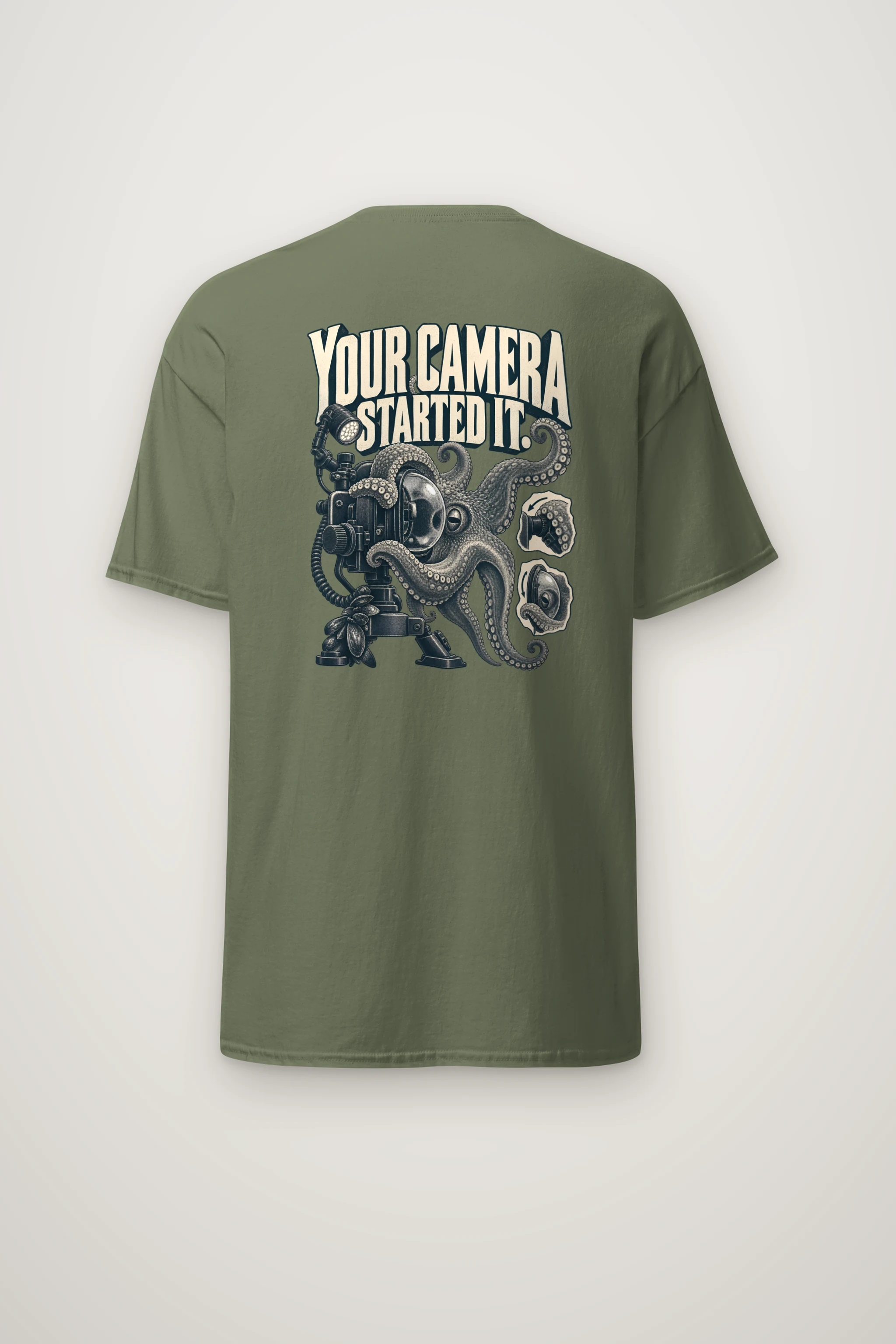 "Your Camera Started It" Heavyweight Unisex Crewneck T-shirt