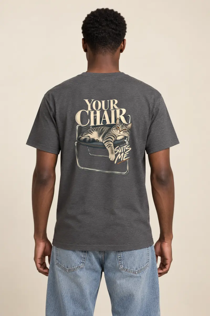 "Your Chair Suits Me" Heavyweight Unisex Crewneck T-shirt