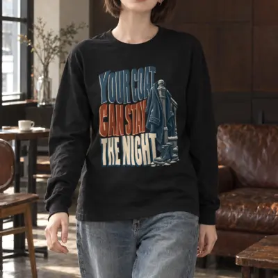 "Your Coat Can Stay the Night" Unisex Longsleeve T-shirt