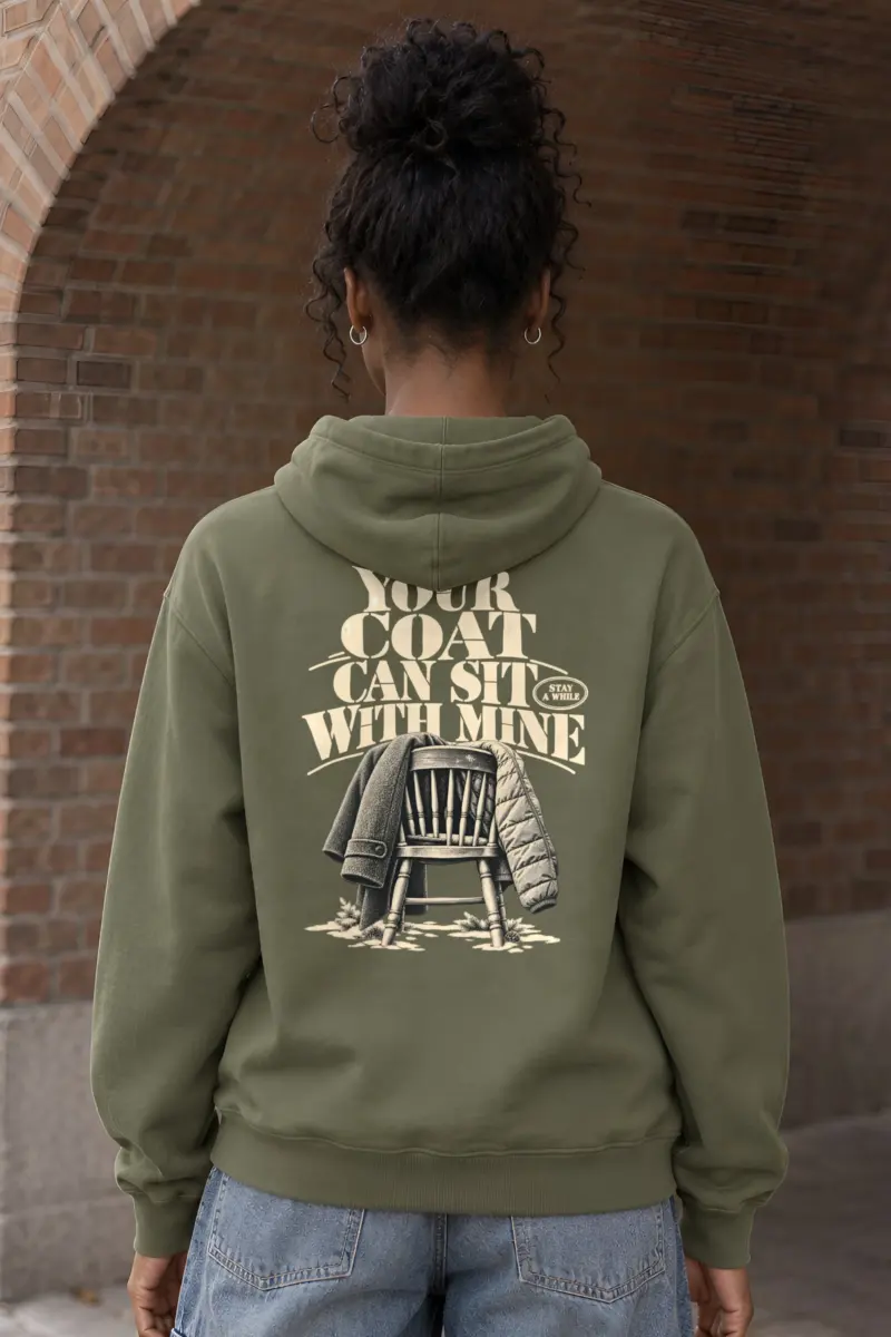 “Your Coat With Mine” Heavy Blend Unisex Pullover Hoodie