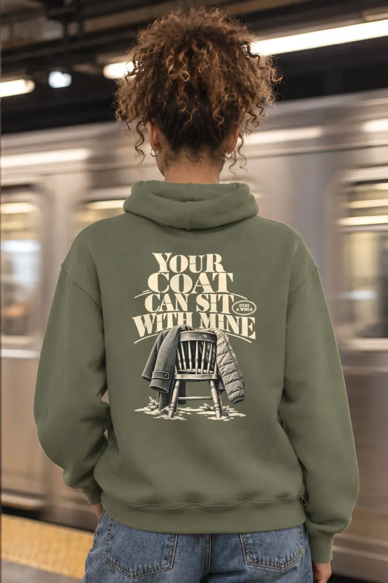 "Your Coat With Mine" Heavy Blend Unisex Pullover Hoodie