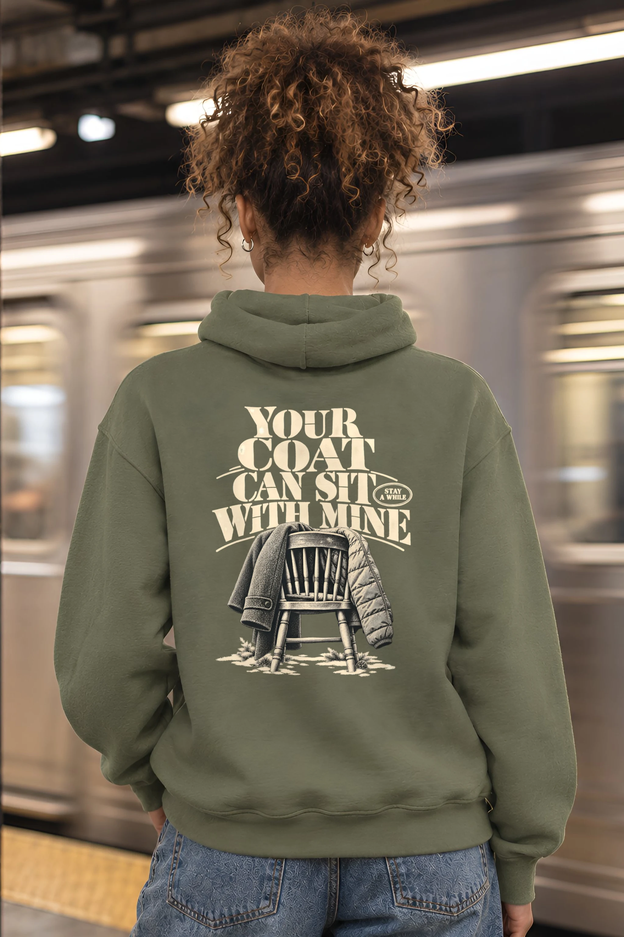 "Your Coat With Mine" 1 Pullover Hoodie