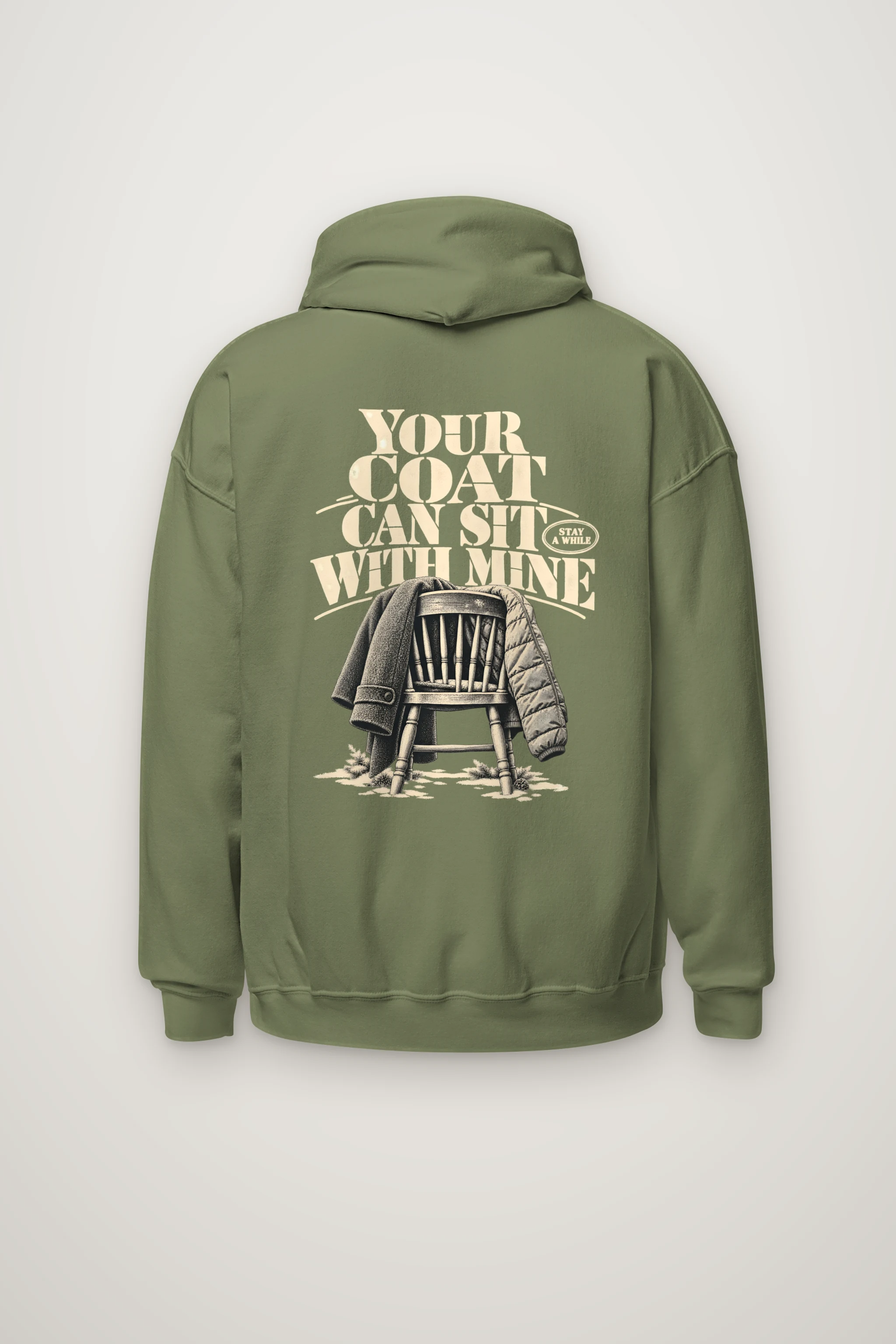 "Your Coat With Mine" Heavy Blend Unisex Pullover Hoodie