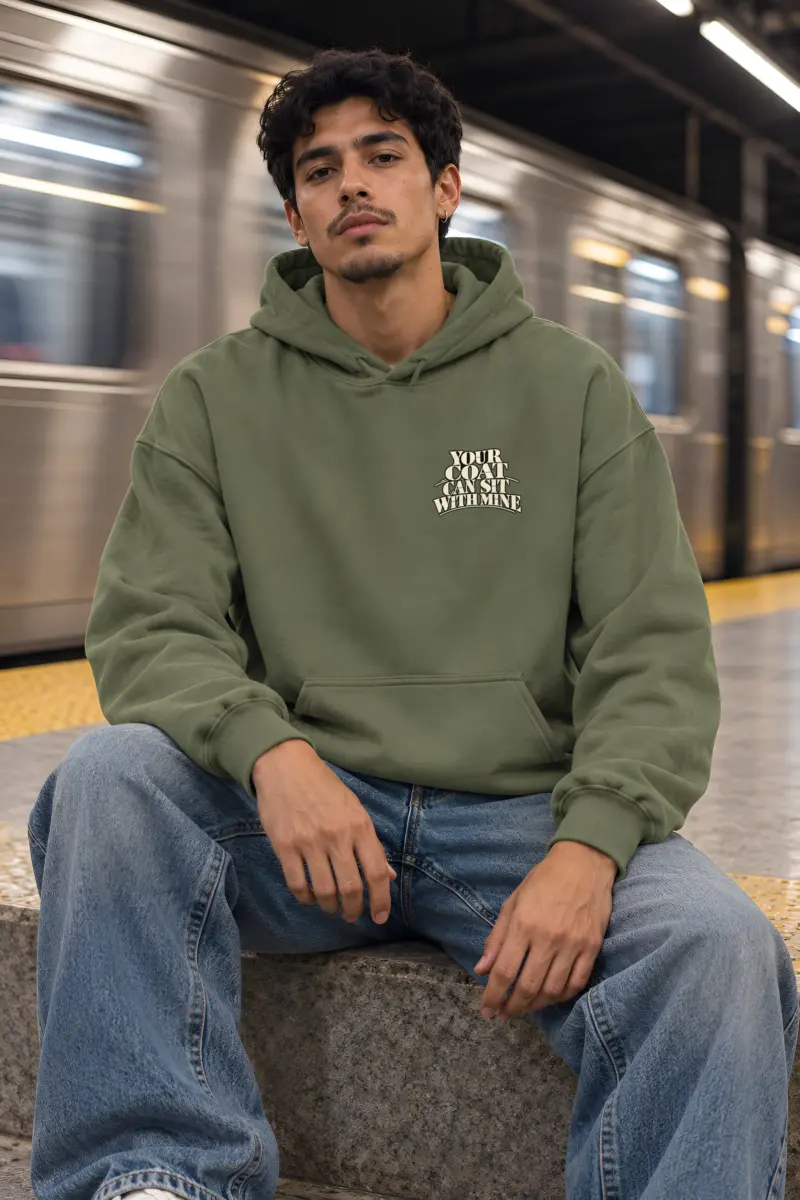 "Your Coat With Mine" Heavy Blend Unisex Pullover Hoodie