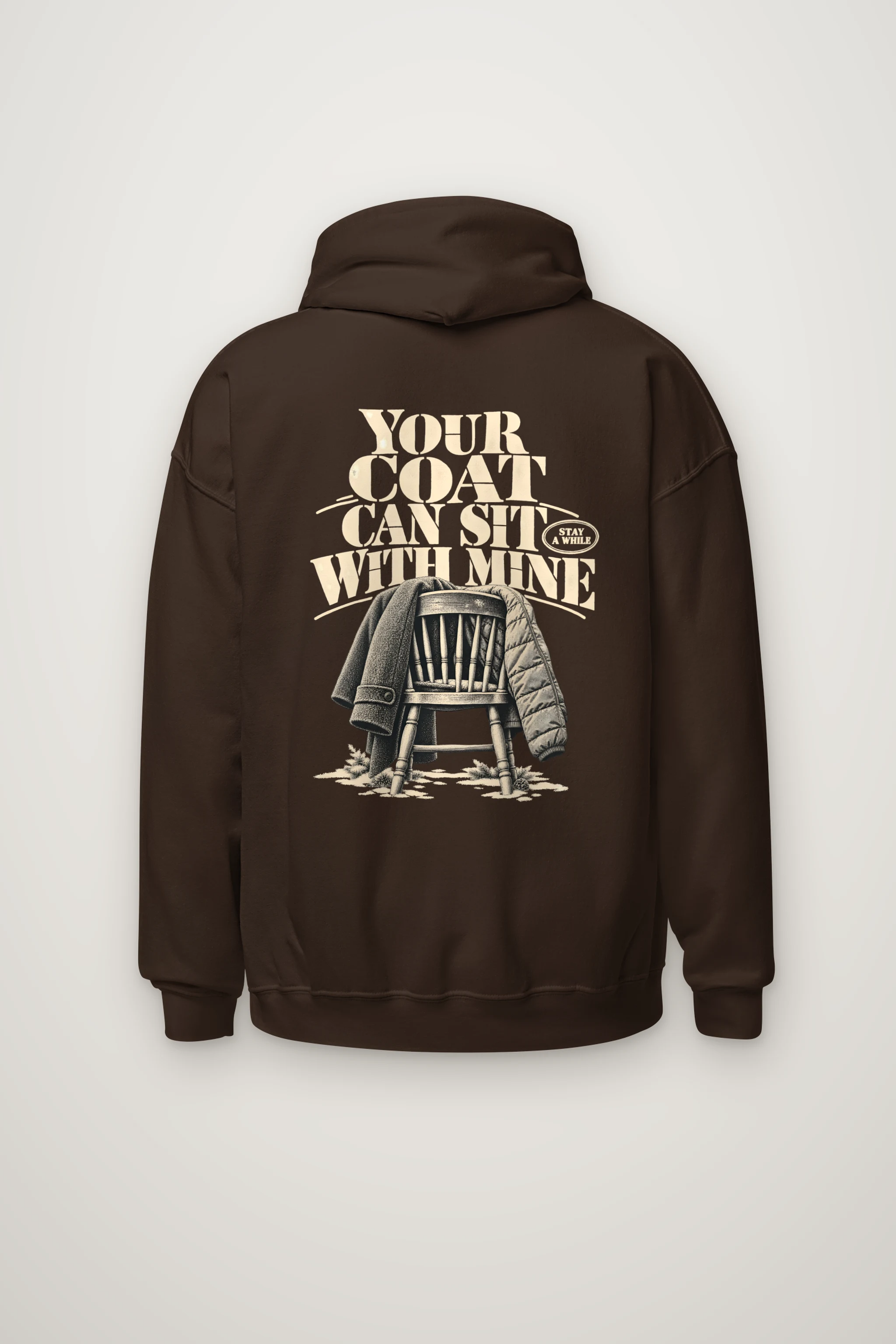 "Your Coat With Mine" Heavy Blend Unisex Pullover Hoodie