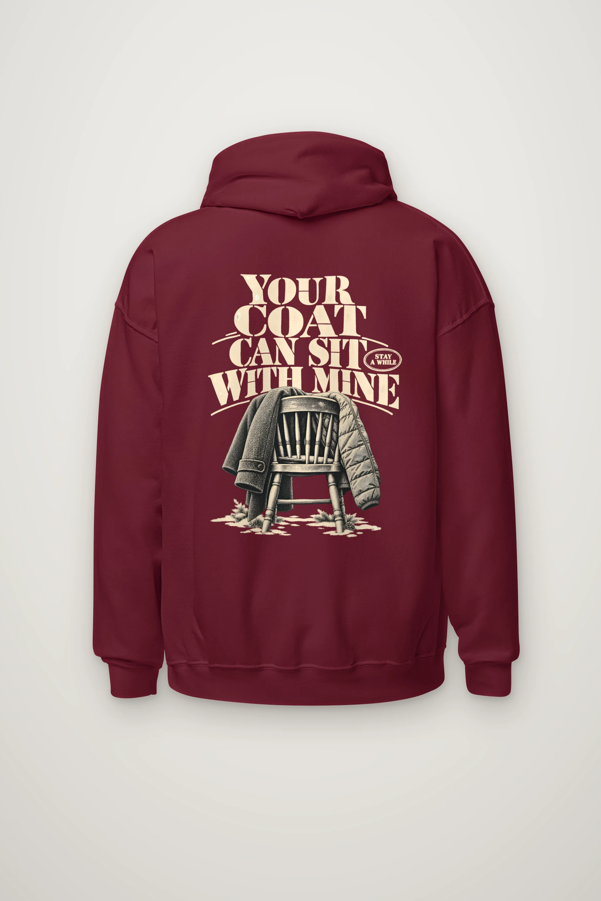 "Your Coat With Mine" Heavy Blend Unisex Pullover Hoodie