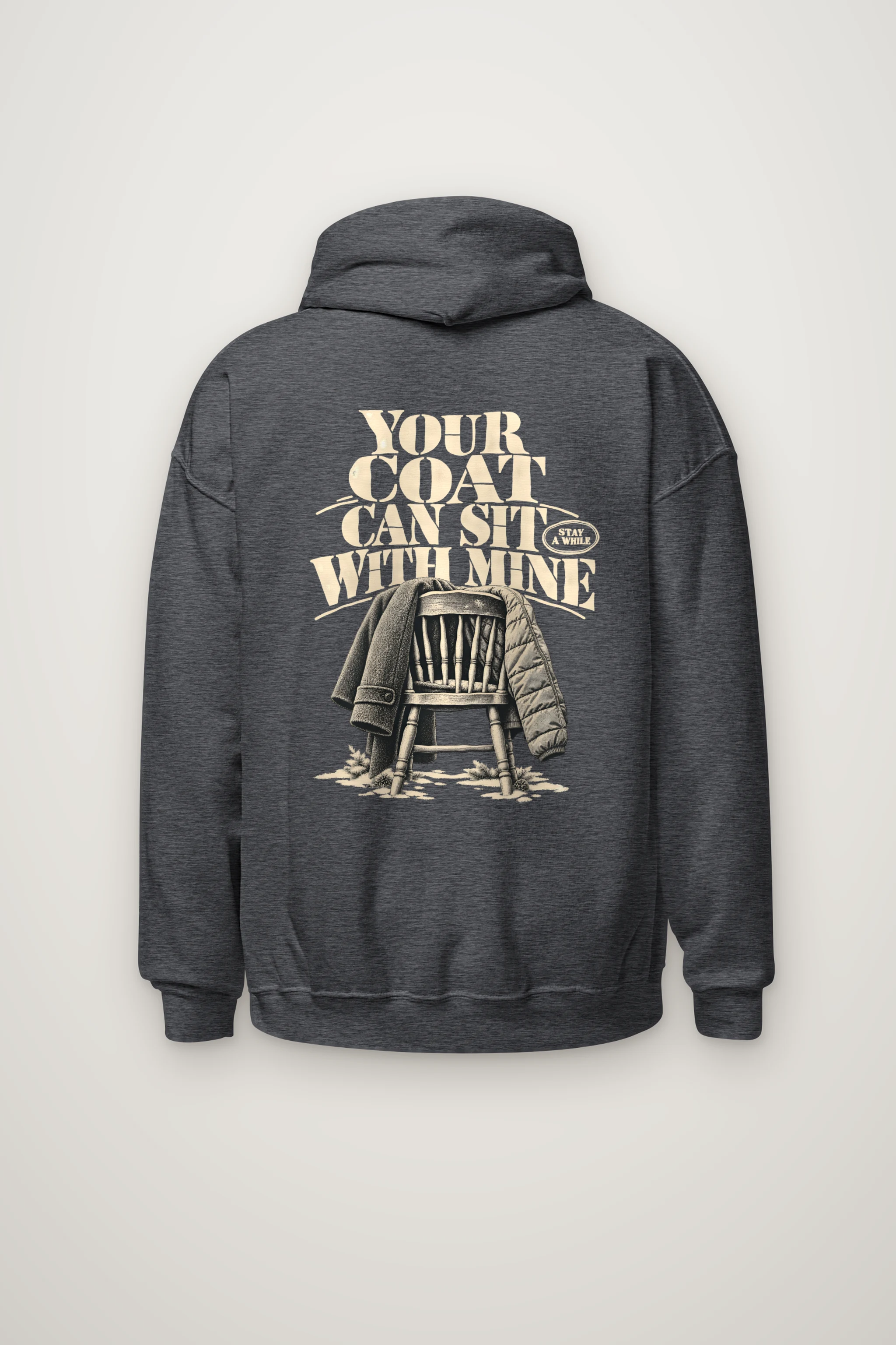 "Your Coat With Mine" Heavy Blend Unisex Pullover Hoodie