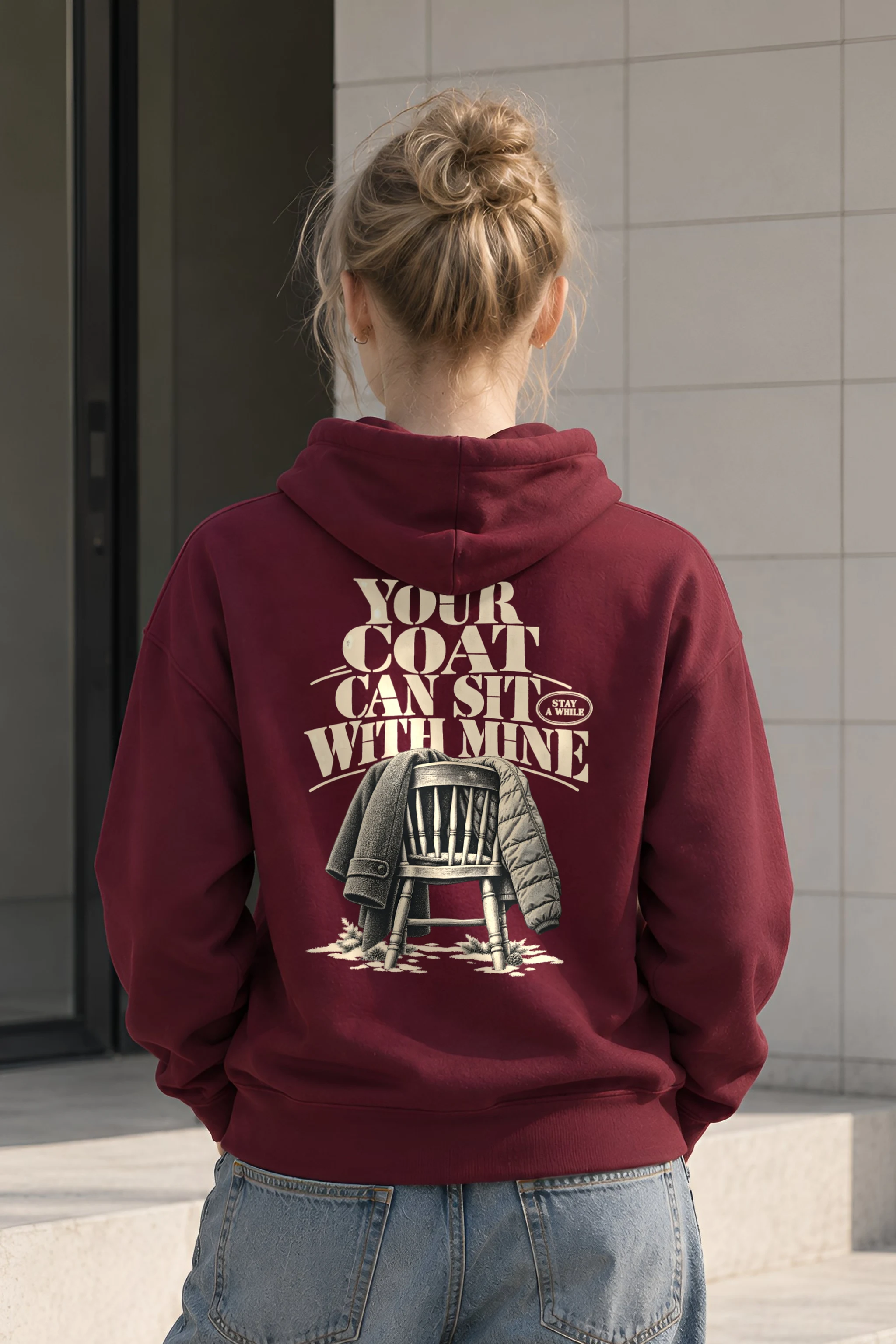 "Your Coat With Mine" 1 Pullover Hoodie