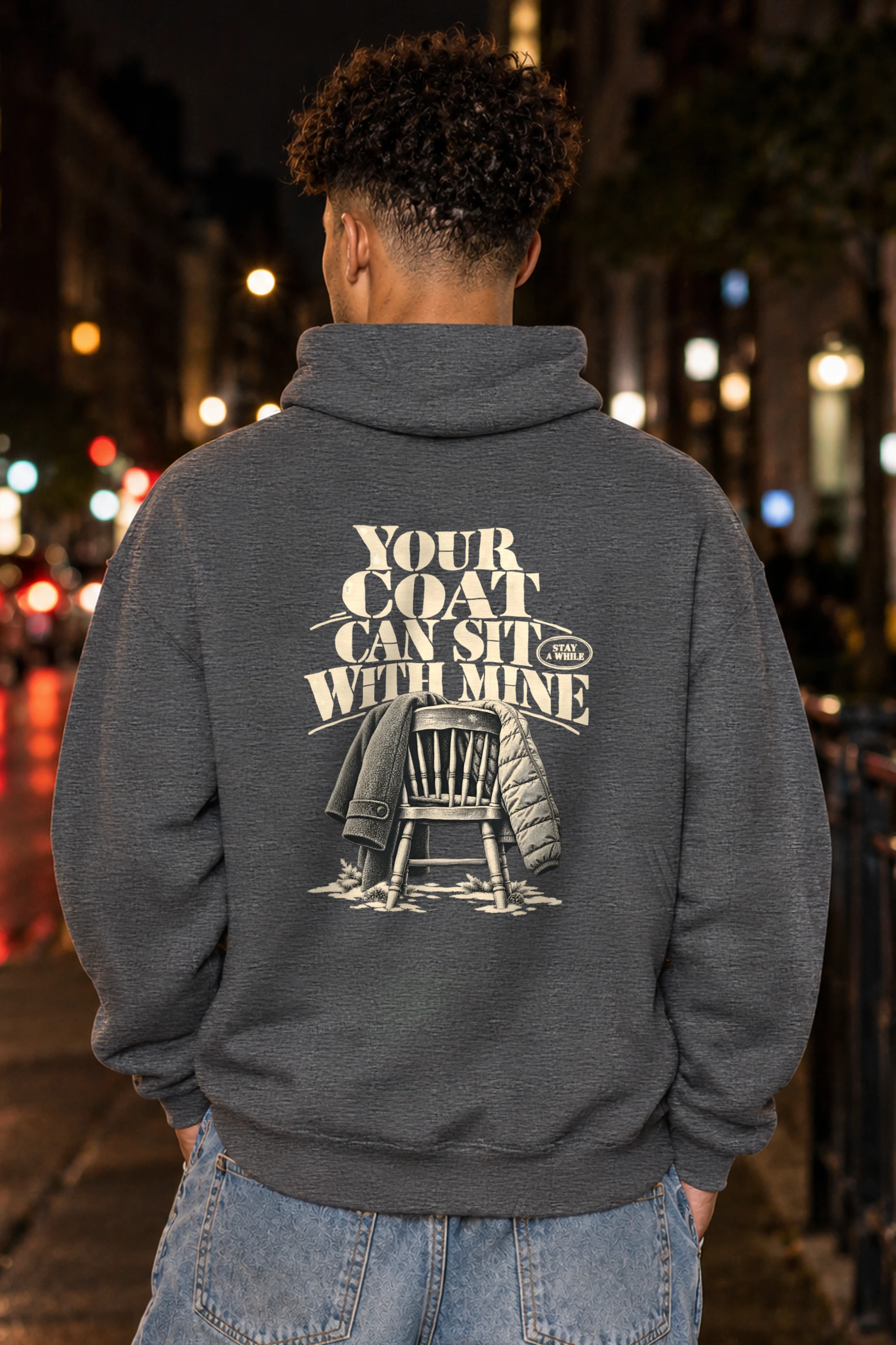 "Your Coat With Mine" 1 Pullover Hoodie