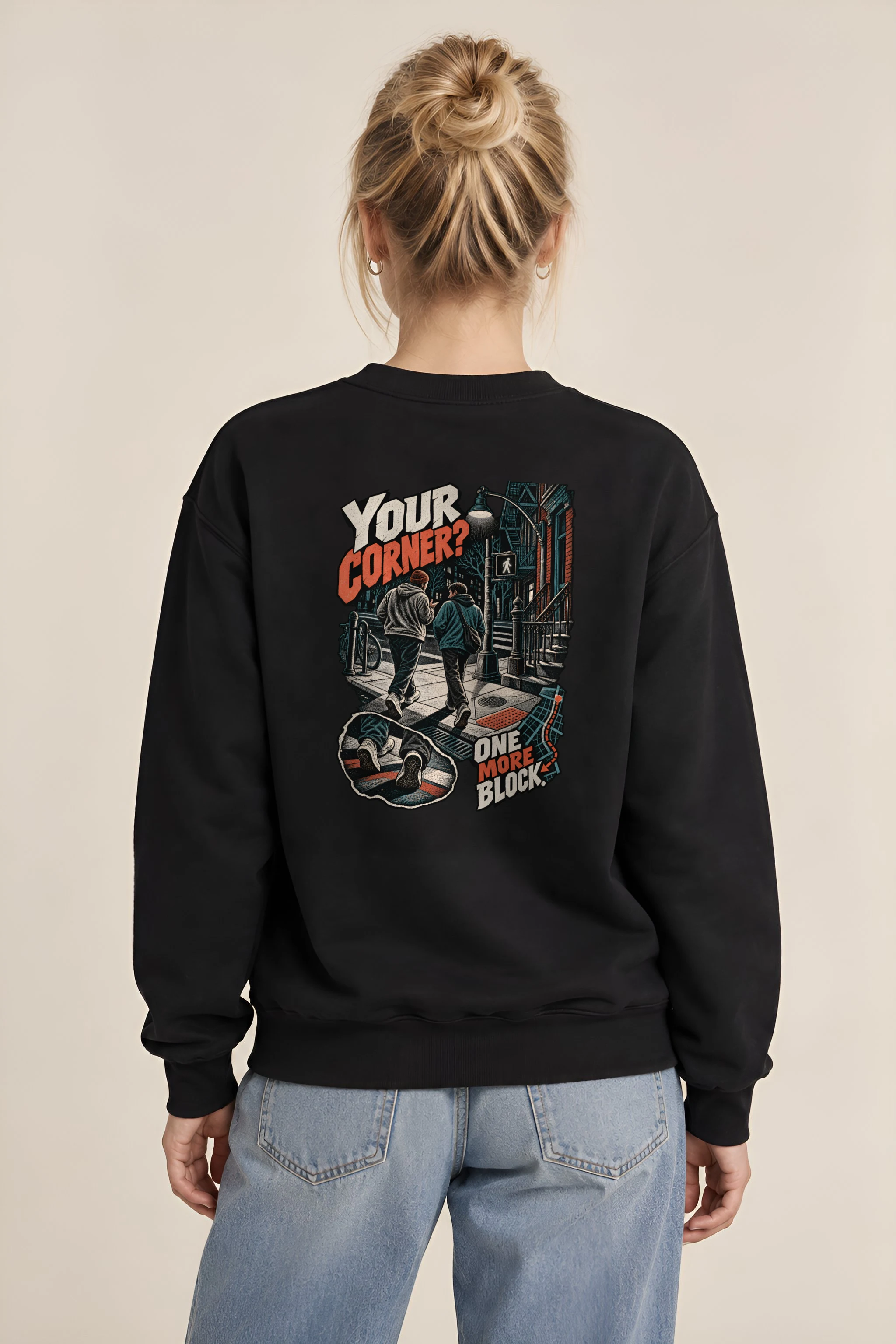 "Your Corner? One More Block" Heavy Blend Unisex Crewneck Sweatshirt