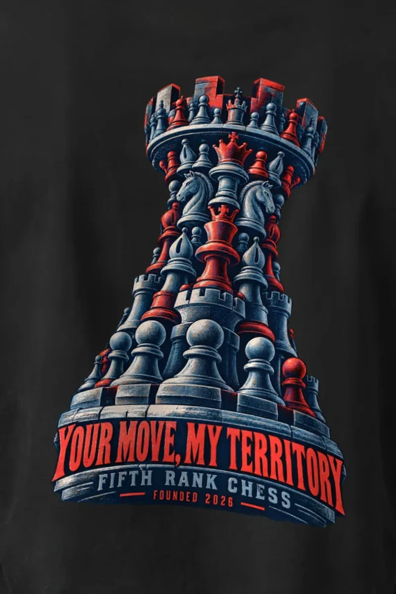 "Your Move, My Territory" Unisex Longsleeve T-shirt - the graphic up close