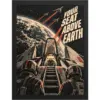 "Your Seat Above Earth" Premium Wooden Framed Poster
