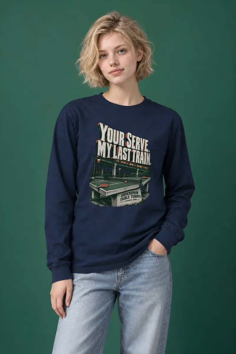 "Your Serve. My Last Train." Unisex Longsleeve T-shirt