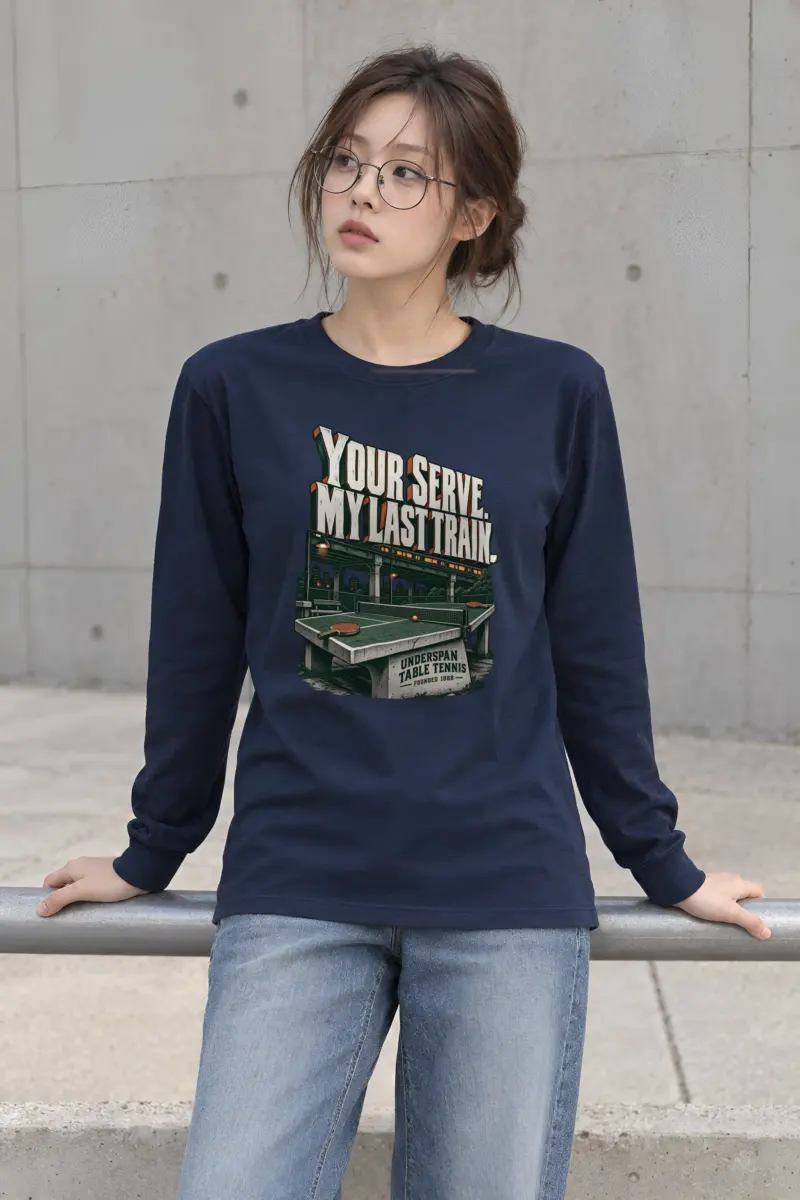 "Your Serve. My Last Train." Unisex Longsleeve T-shirt