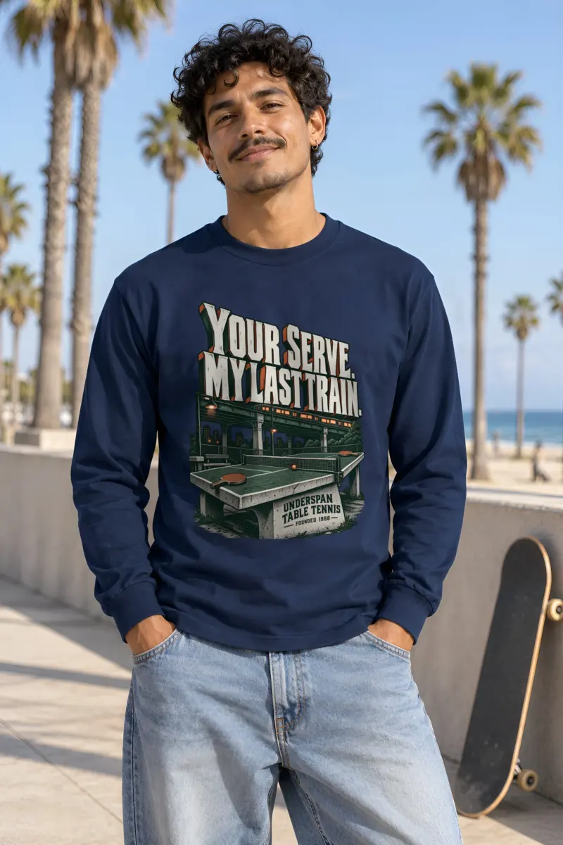 "Your Serve. My Last Train." Unisex Longsleeve T-shirt
